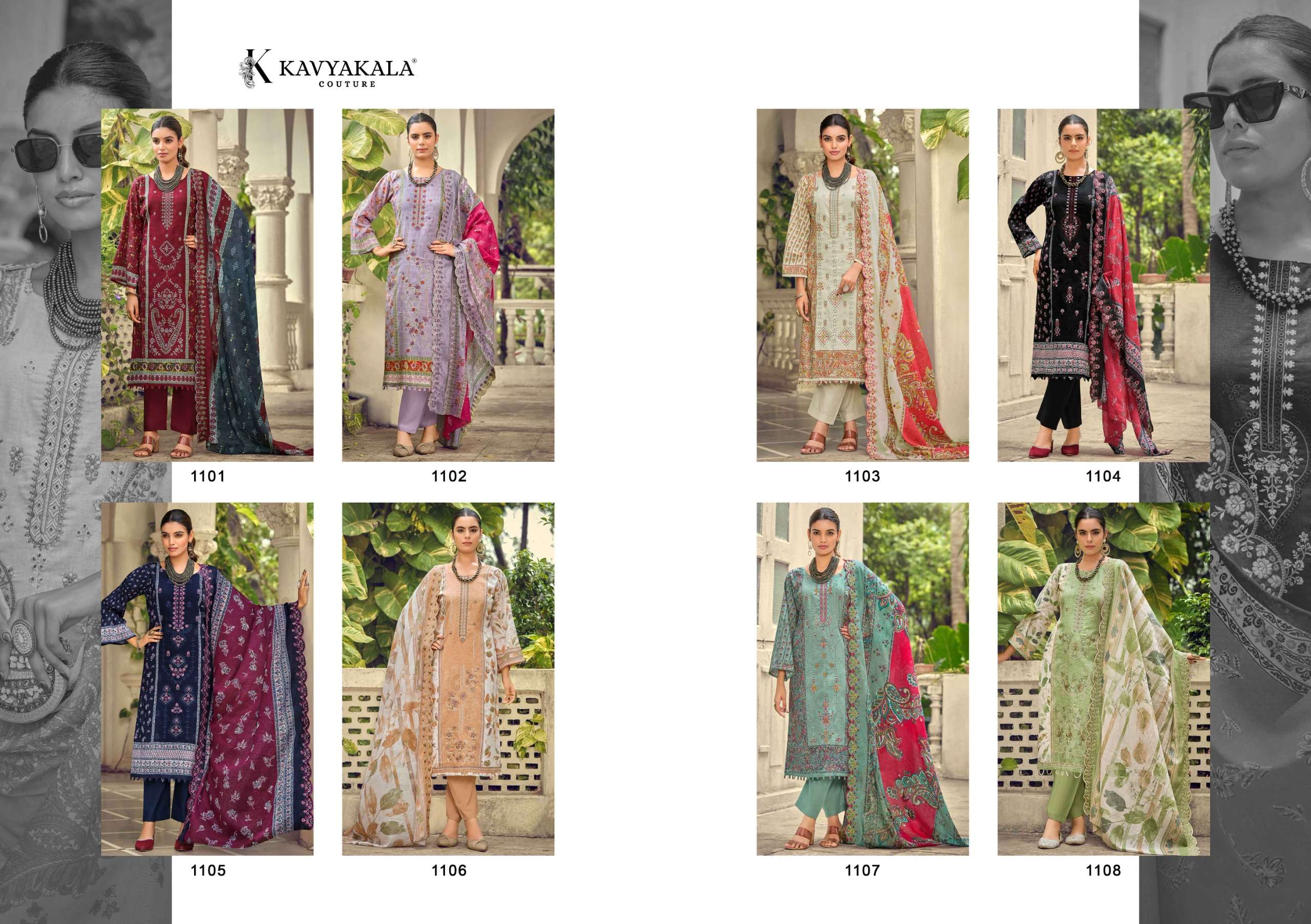 KAVYA‎‎‎ KALA COUTURE BIN SAEED VOL 11 COTTON DIGITAL PRINT WITH FANCY WORK SUIT