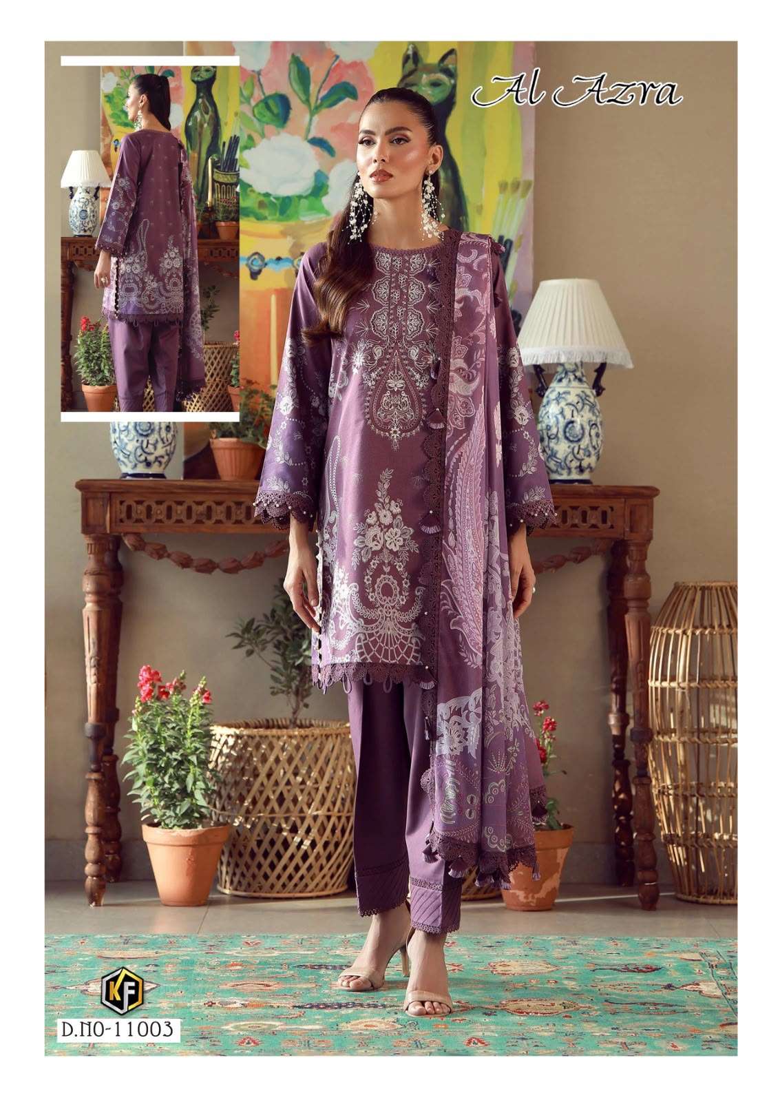 KEVAL FAB AL AZARA VOL 11 COTTON DIGITAL PRINT SALWAR SUIT