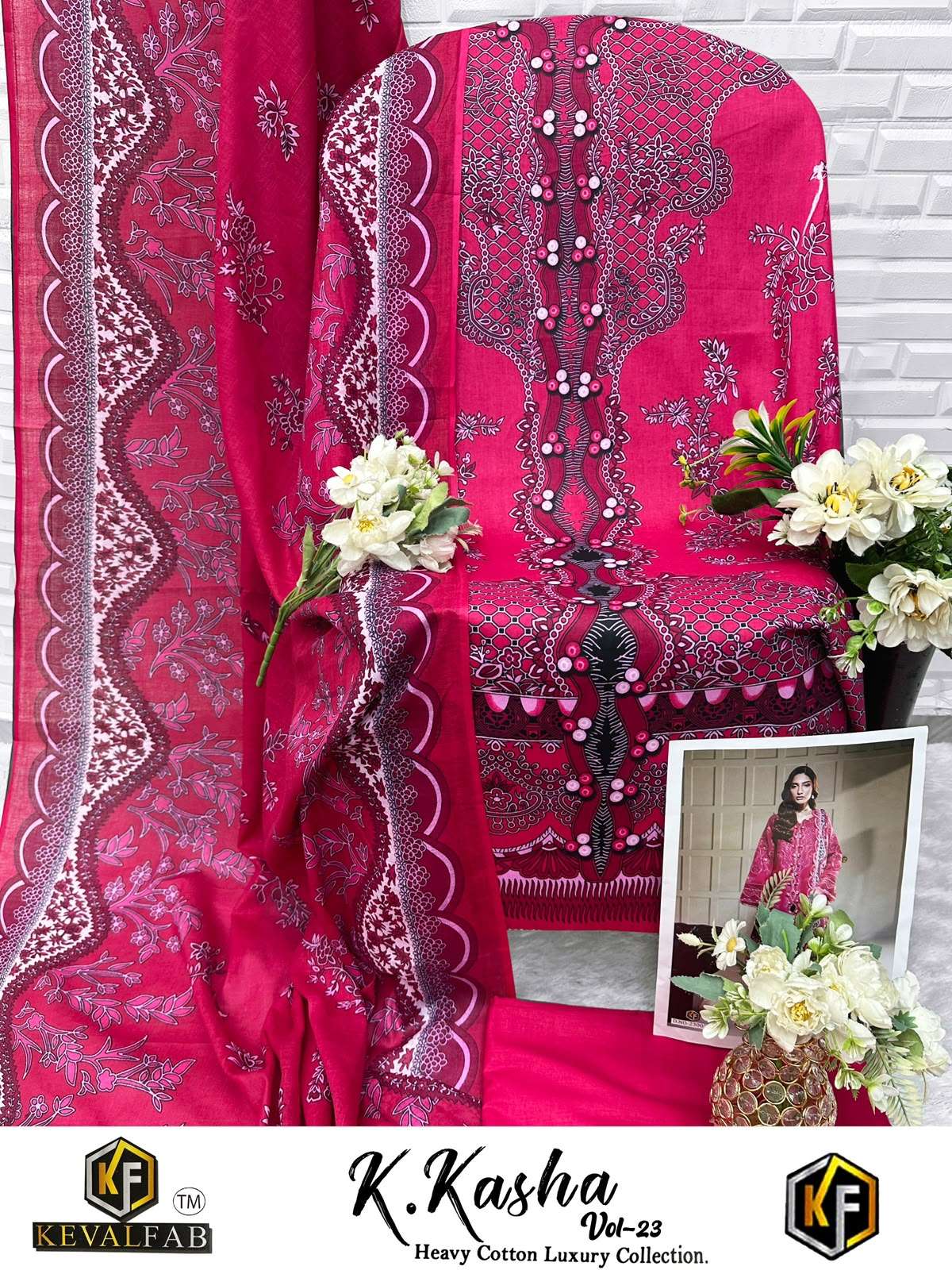 KEVAL FAB K KASHA VOL 23 COTTON DIGITAL PRINT SALWAR SUIT