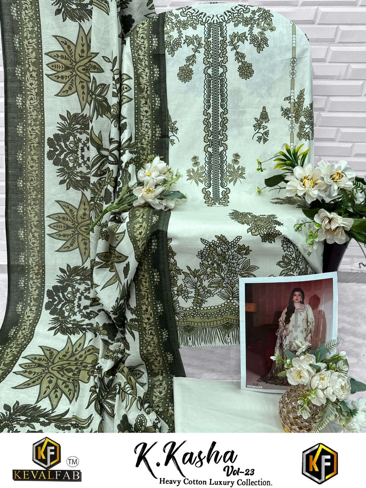 KEVAL FAB K KASHA VOL 23 COTTON DIGITAL PRINT SALWAR SUIT