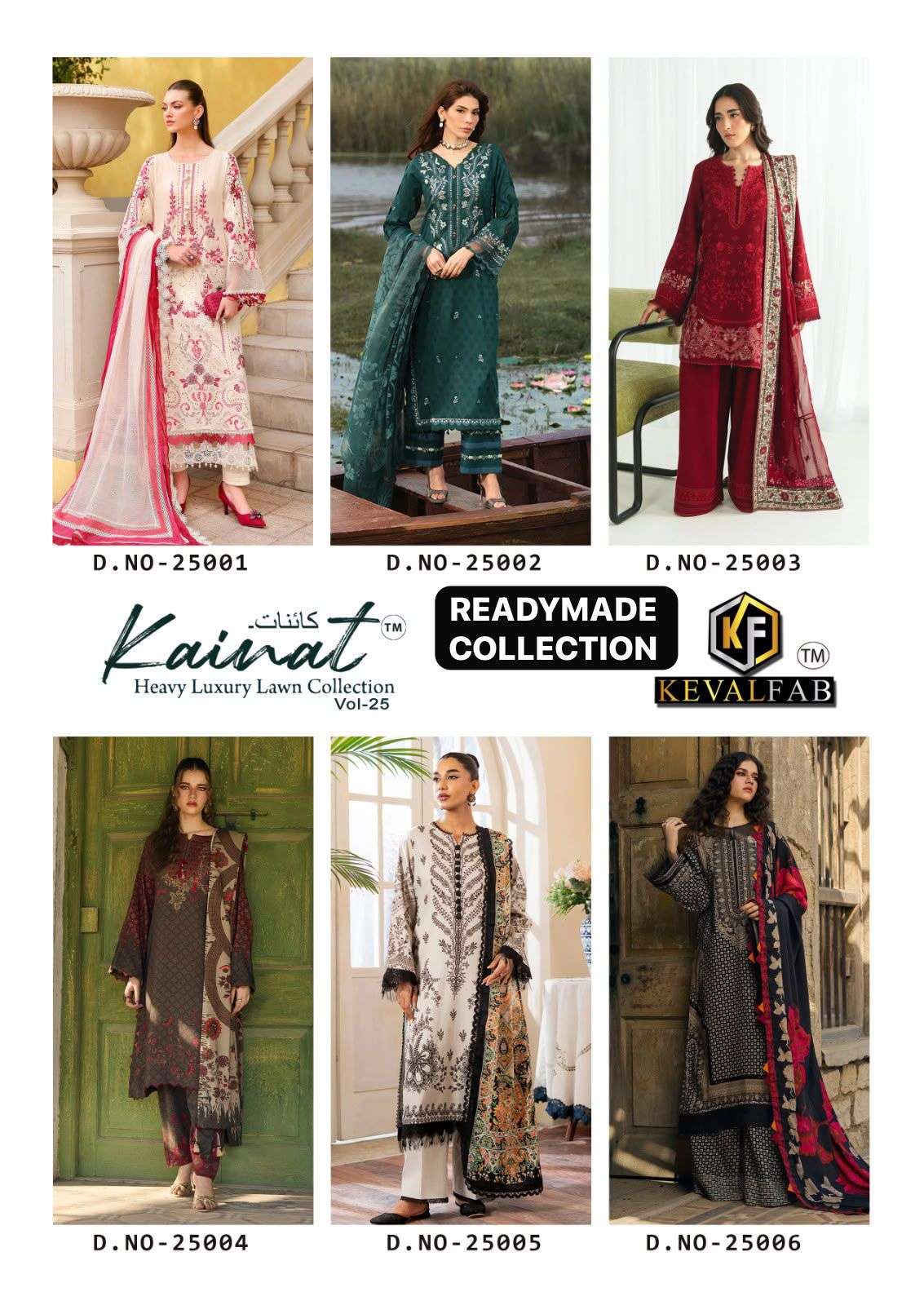 KEVAL FAB KAINAT VOL 25 READY MADE COLLECTION 