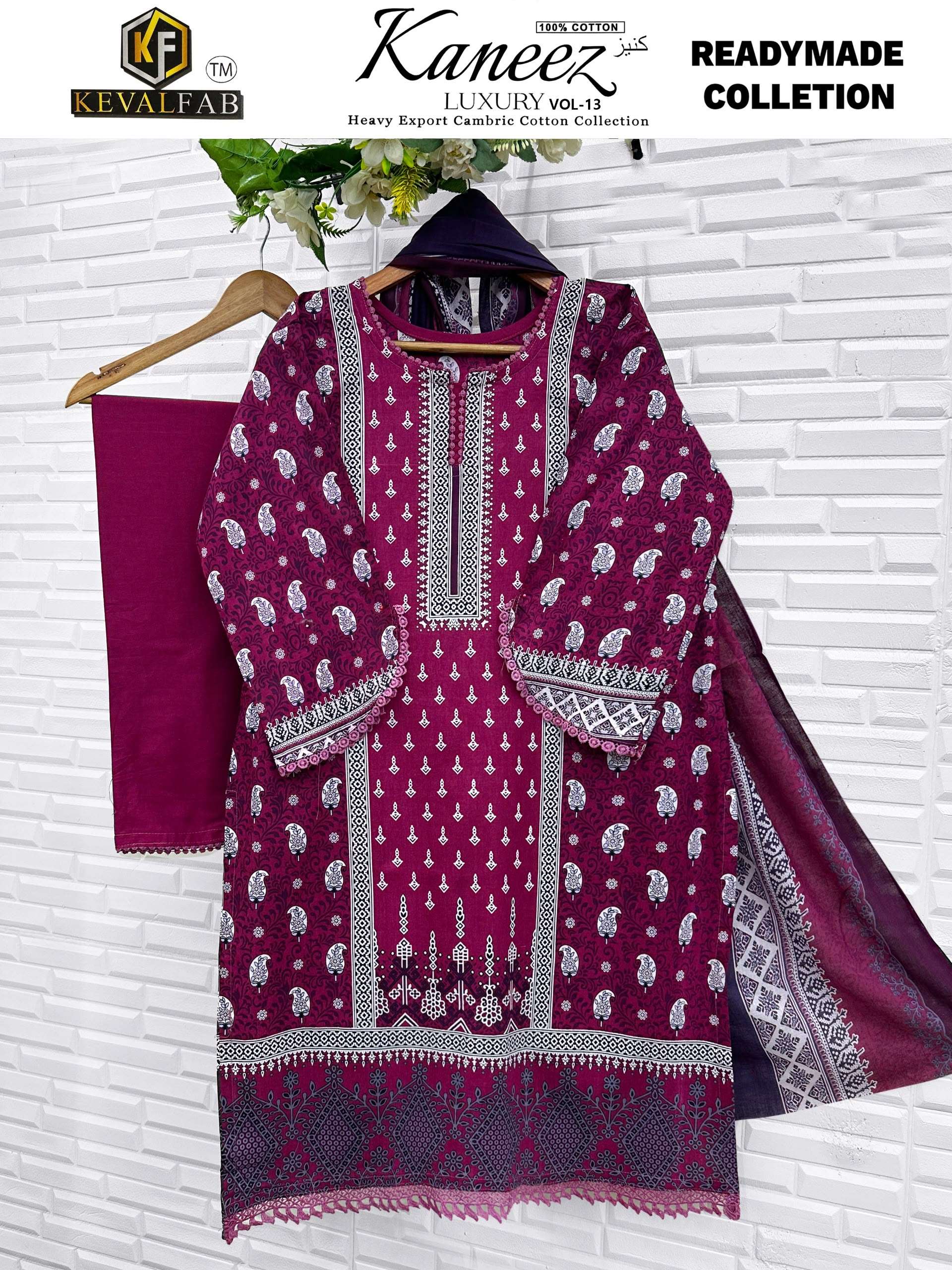 KEVAL FAB KANEEZ HEAVY COTTON LUXURY READY MADE COLLECTION VOL13 