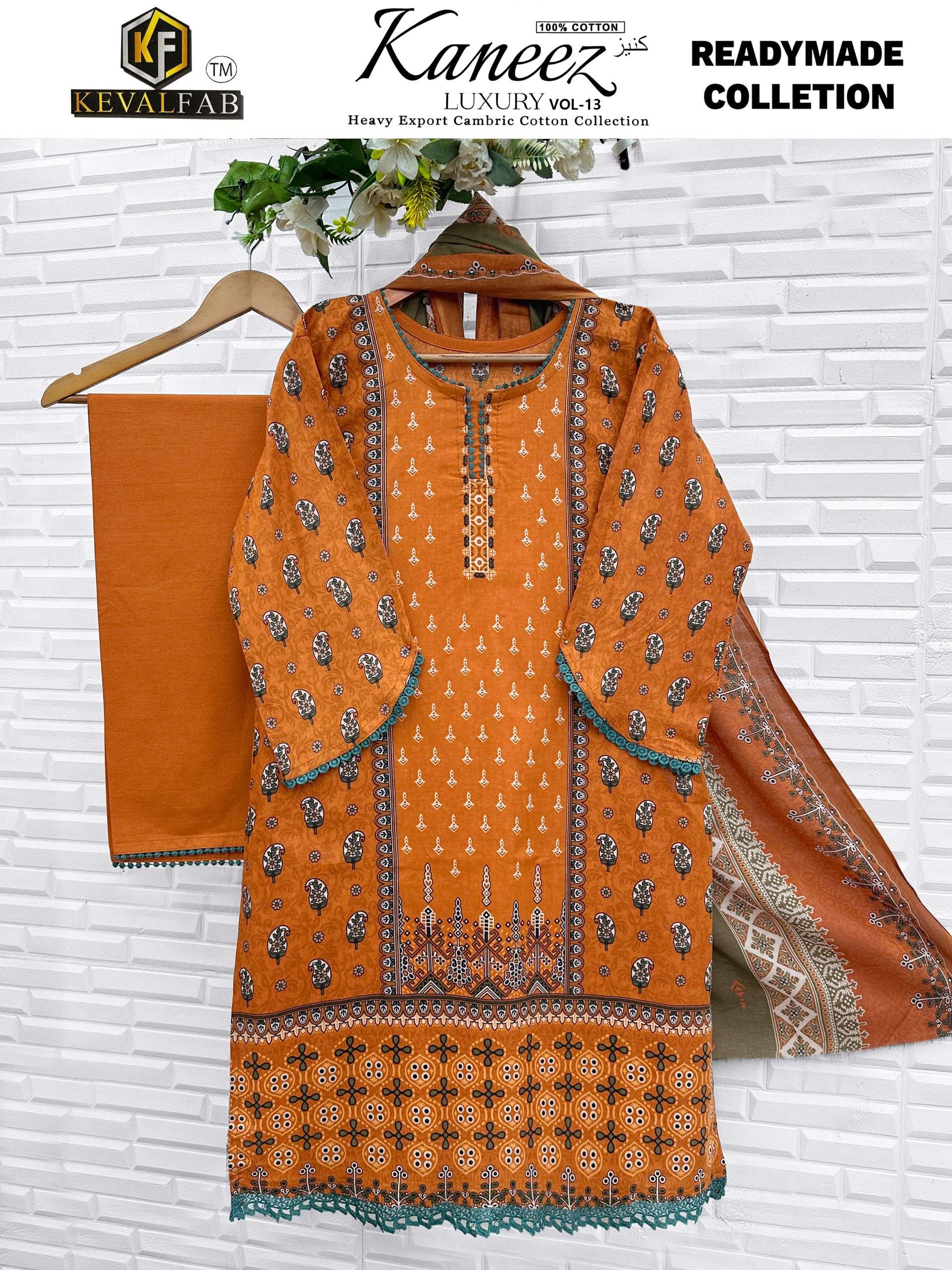 KEVAL FAB KANEEZ HEAVY COTTON LUXURY READY MADE COLLECTION VOL13 