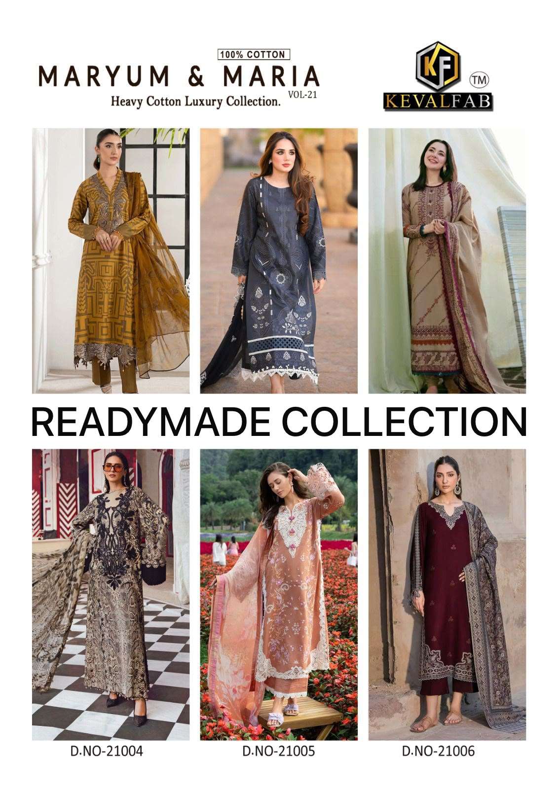 KEVAL FAB MARYUM & MARIA VOL 21 READY MADE COLLECTION 