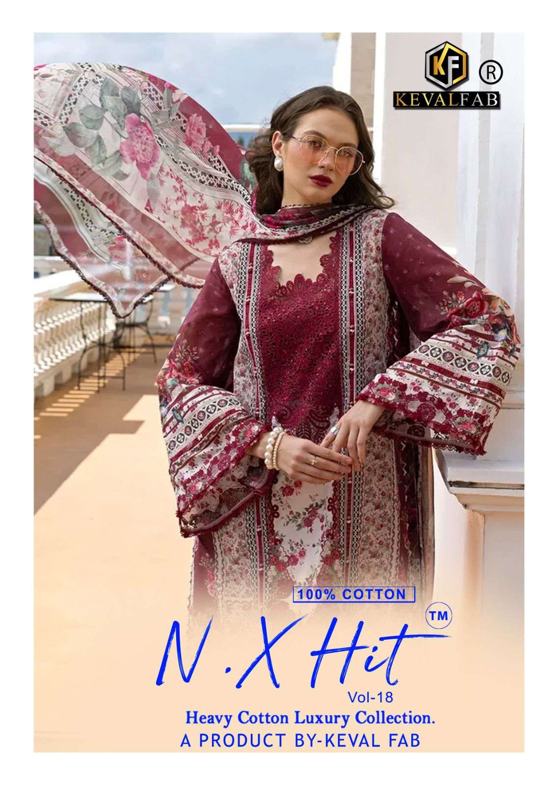 KEVAL FAB NX HIT COTTON LUXURY COLLECTION VOL 18 READY MADE COLLECTION 
