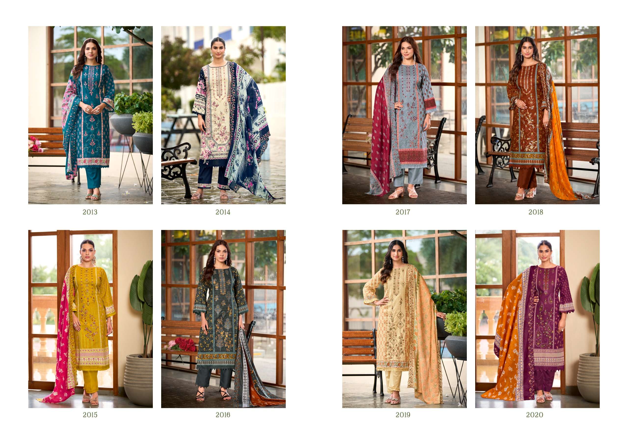 LEVISHA MADHUBALA VOL 20 LAWN COTTON DIGITAL PAKISTANI STYLE PRINT WITH FANCY WORK SUIT