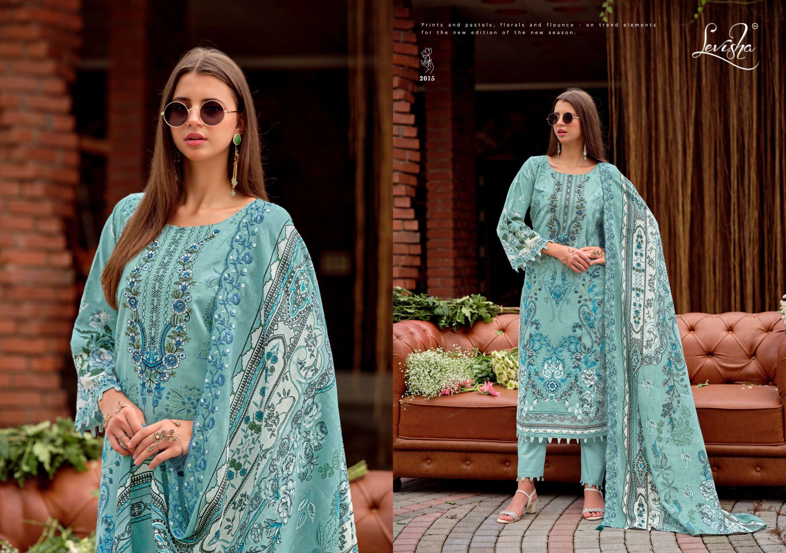 LEVISHA MASHAKALI VOL 2 LAWN COTTON PRINT WITH FANCY WORK SUIT