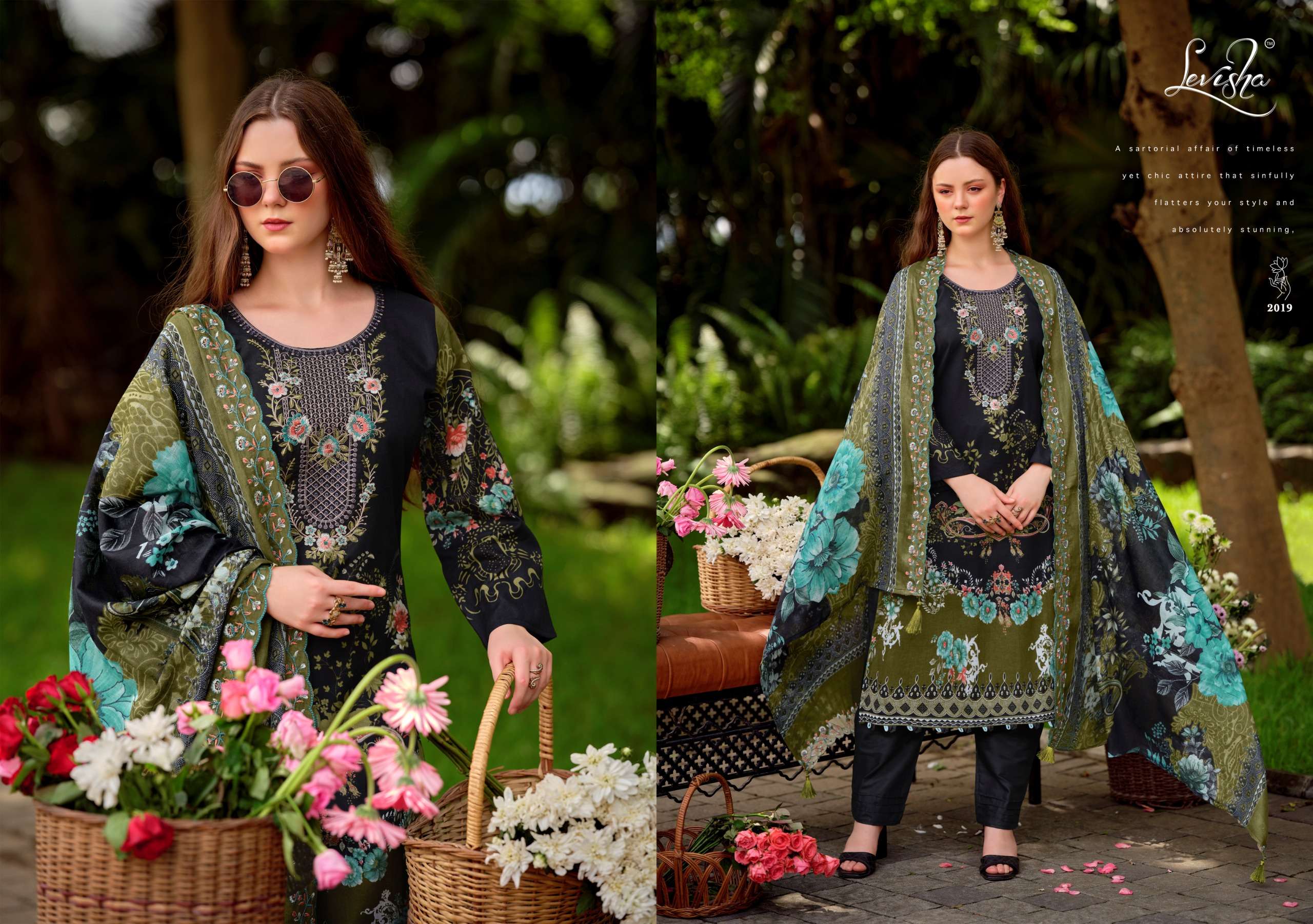 LEVISHA MASHAKALI VOL 2 LAWN COTTON PRINT WITH FANCY WORK SUIT