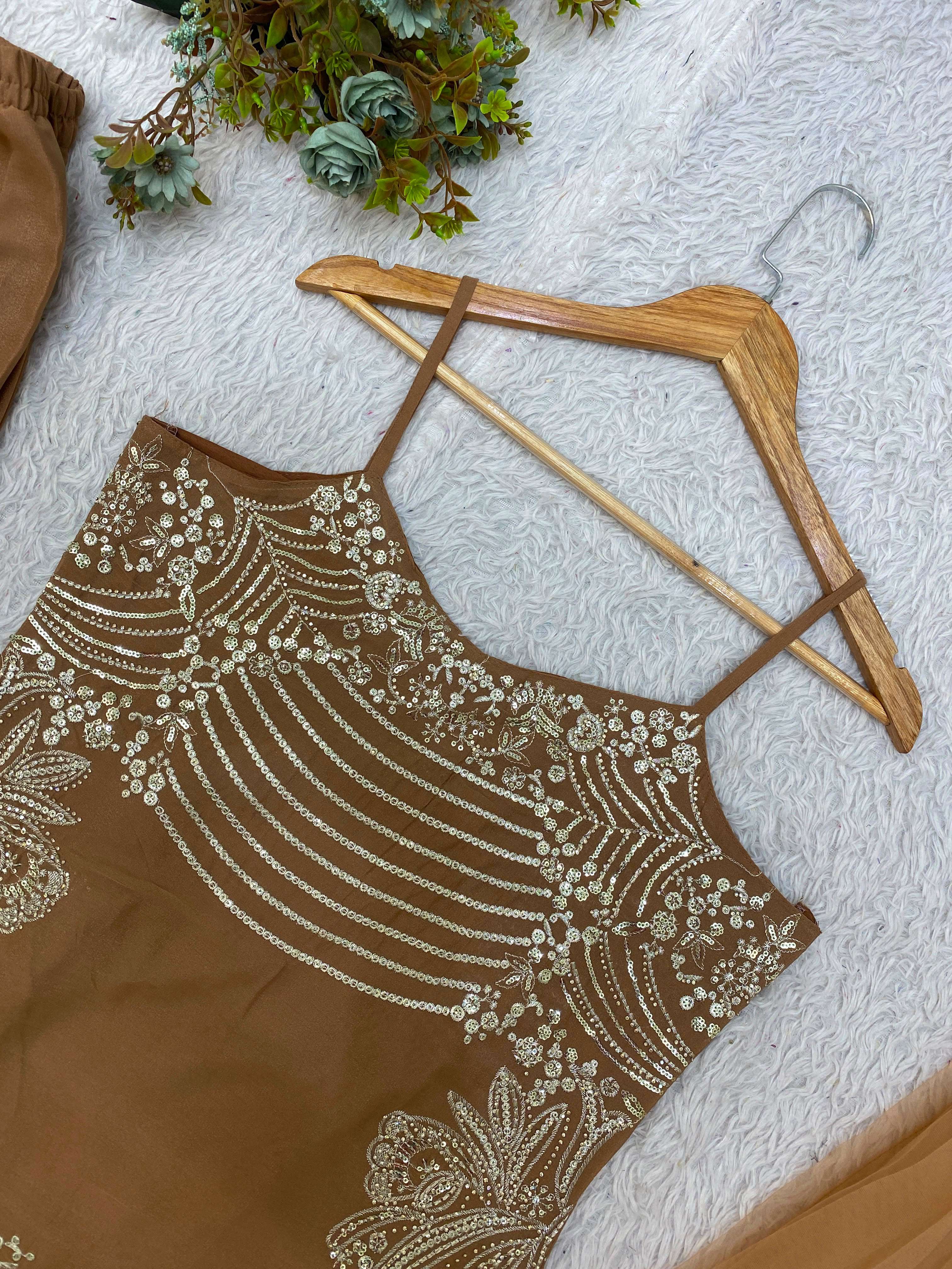 LG 2136 FESTIVAL SEASON WEAR BEAUTIFUL TOP PLAZZO AND DUPATTA 