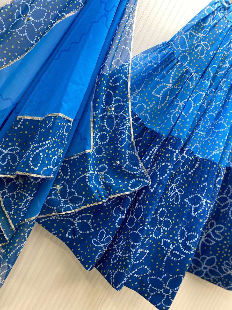 LG 647 PRINTED GEORGETTE FABRIC NAVARATRI SEASON WEAR LEHENGA CHOLI COLLECTION