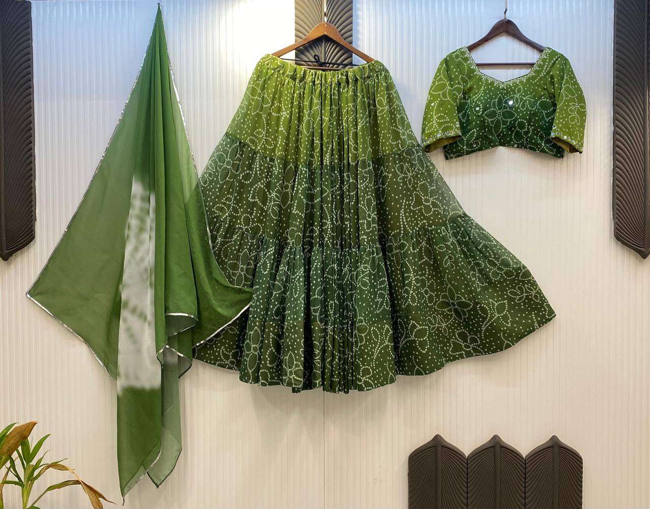 LG 647 PRINTED GEORGETTE FABRIC NAVARATRI SEASON WEAR LEHENGA CHOLI COLLECTION