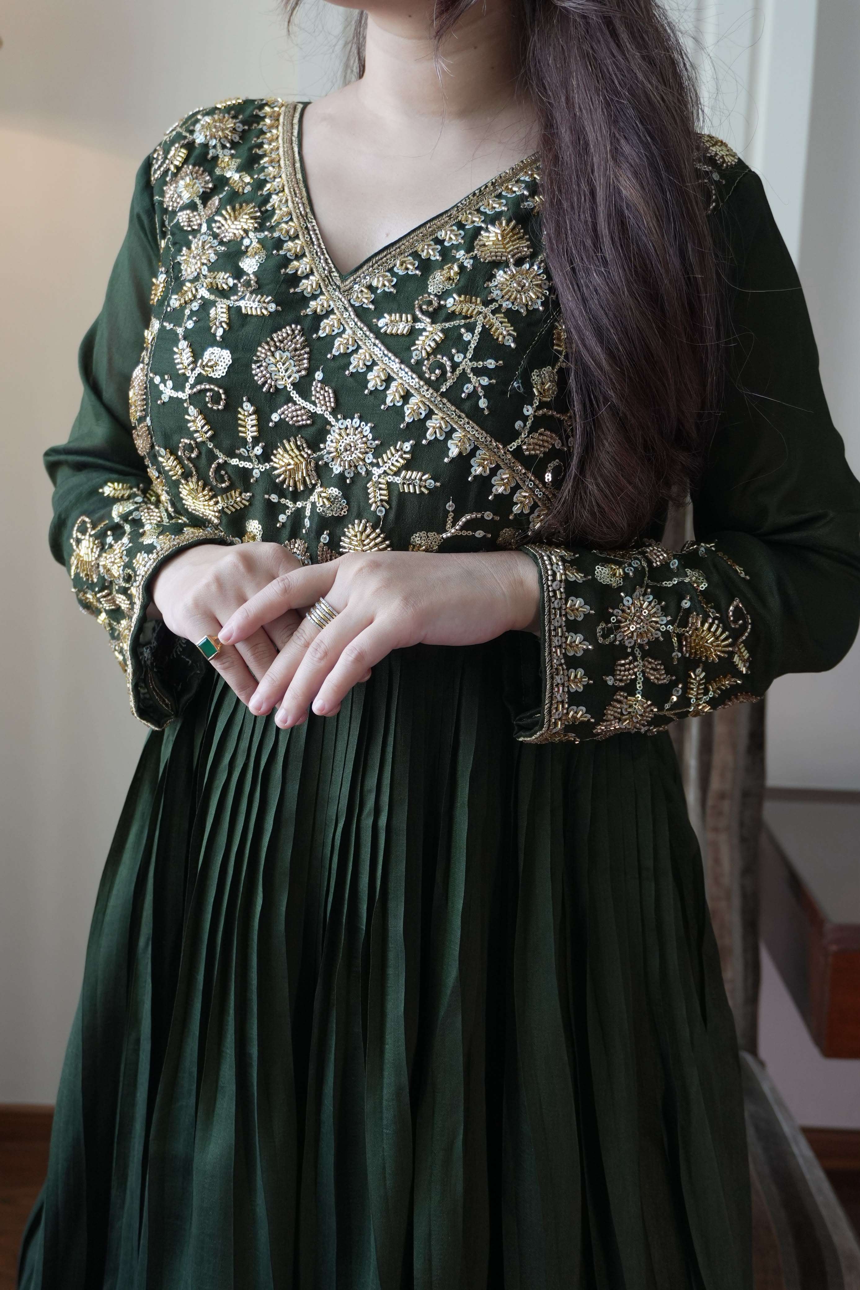 LM 09 SILK BEAUTIFUL DESIGNER LOOK PARTY WEAR GOWN WITH DUPATTA SET 