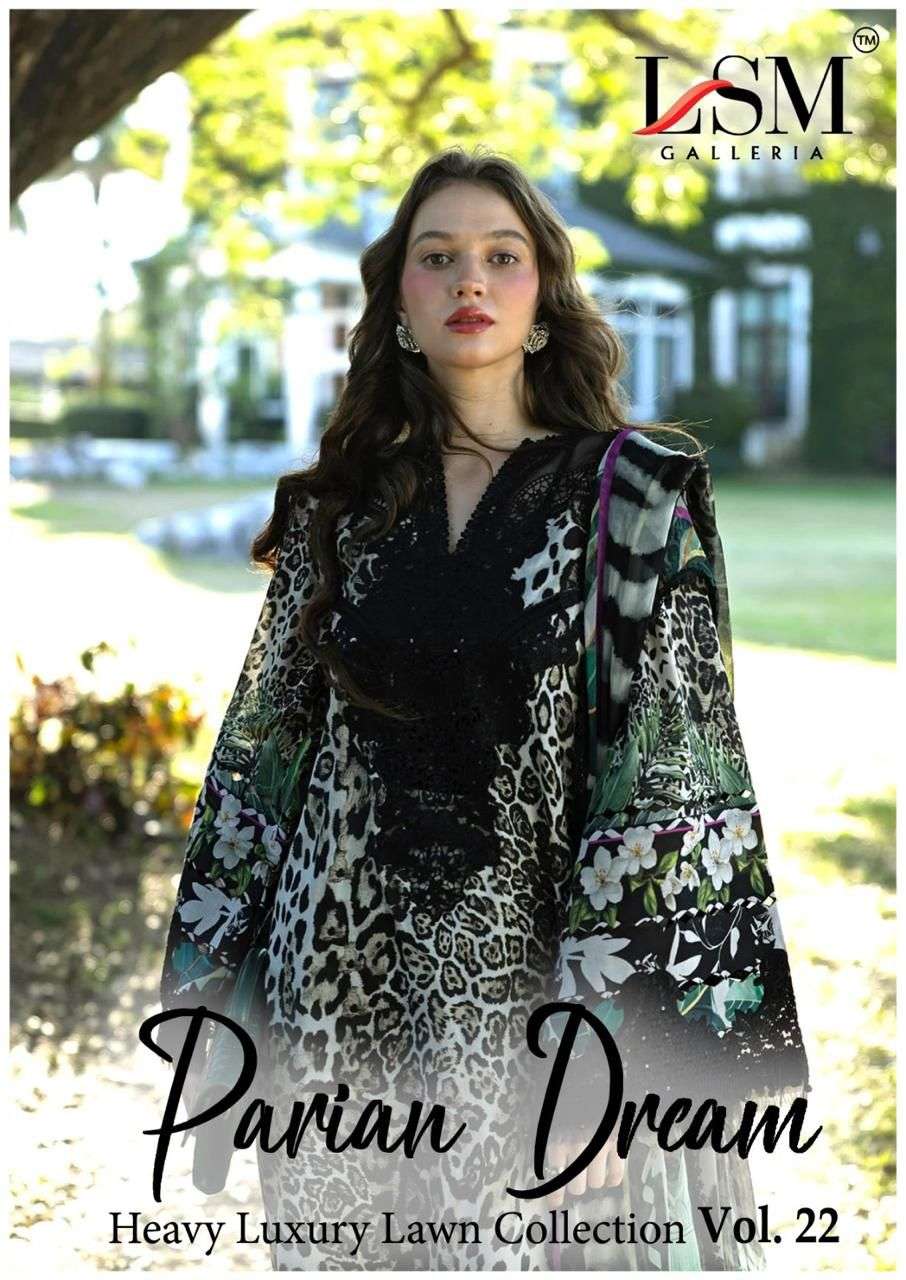 LSM GALLERIA PARIAN DREAM HEAVY LUXURY LAWN READY MADE COLLECTION VOL 22 
