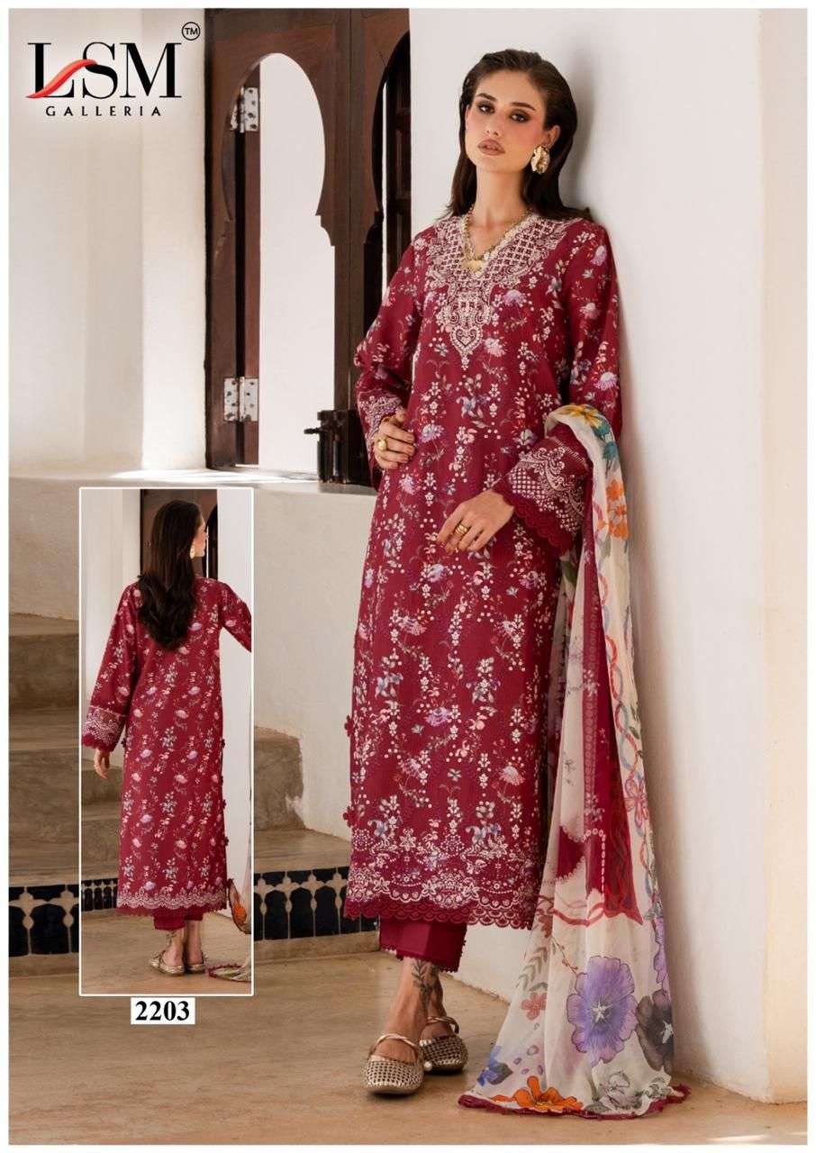 LSM GALLERIA PARIAN DREAM HEAVY LUXURY LAWN READY MADE COLLECTION VOL 22 