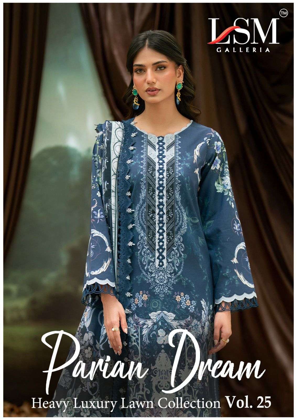 LSM GALLERIA PARIAN DREAM HEAVY LUXURY LAWN READY MADE COLLECTION VOL 25