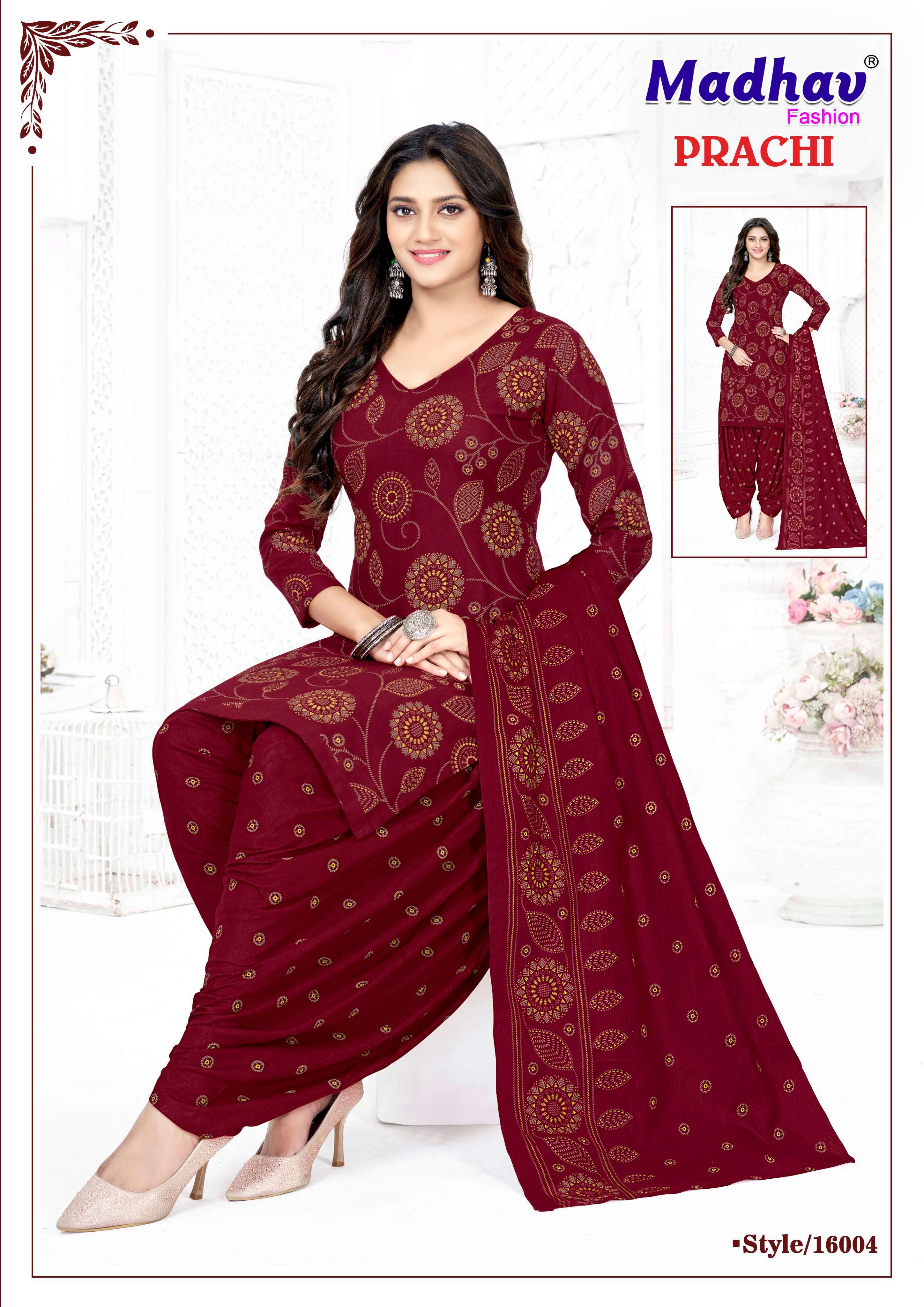 MADHAV FASHION PRACHI VOL 16 COTTON PRINTED PATIYALA SALWAR SUIT