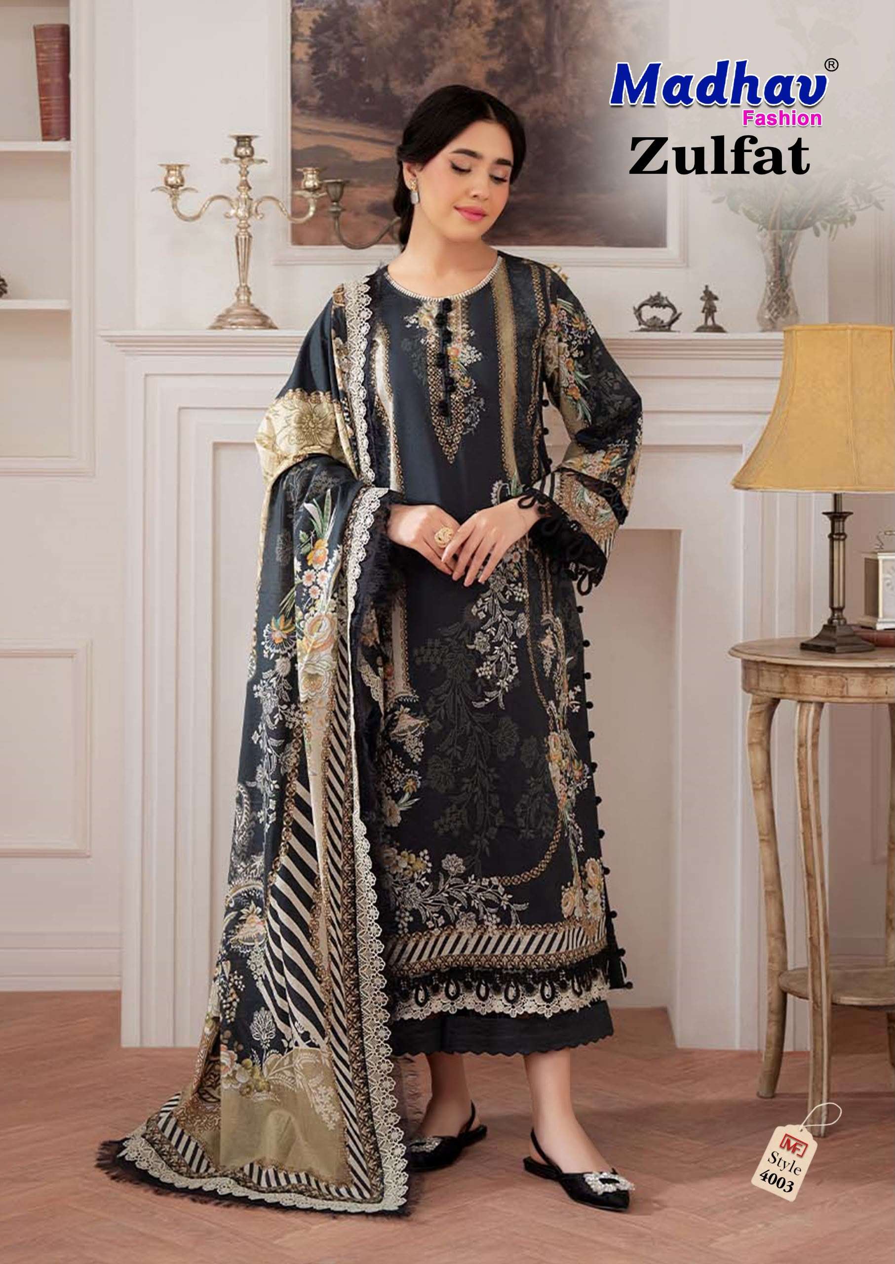 MADHAV FASHION ZULFAT VOL 4 LAWN COTTON DIGITAL PRINTS SALWAR SUIT