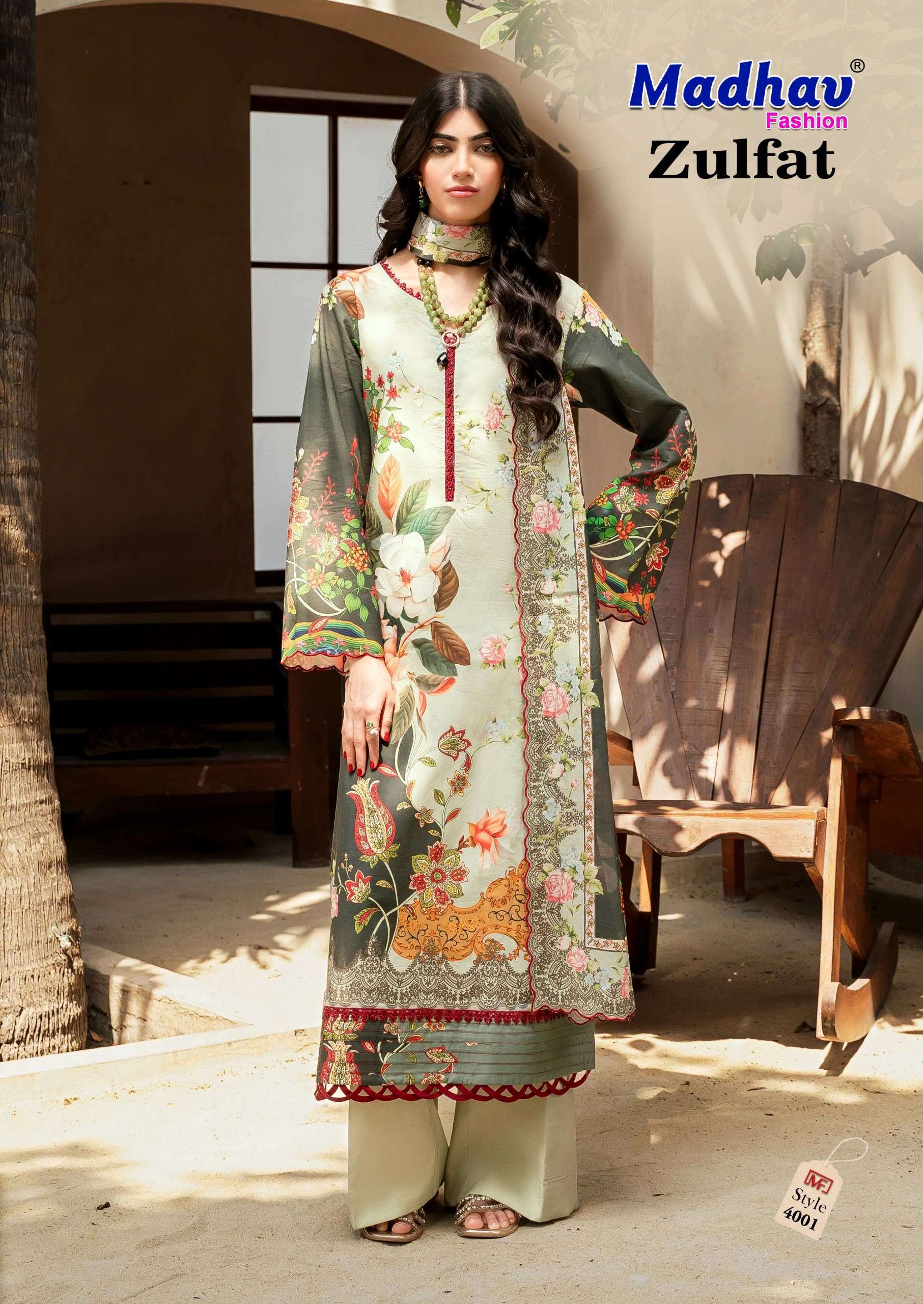 MADHAV FASHION ZULFAT VOL 4 LAWN COTTON DIGITAL PRINTS SALWAR SUIT