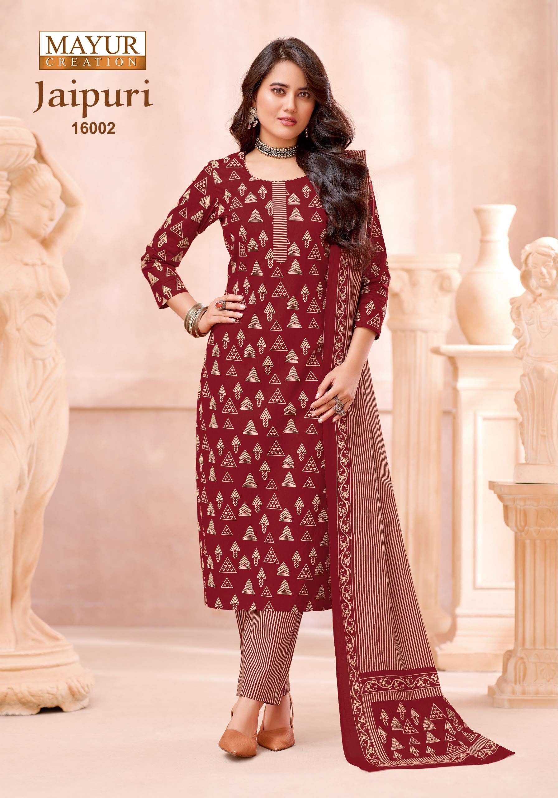 MAYUR CREATION JAIPURI VOL 16COTTON PRINTED LADIES SALWAR SUIT