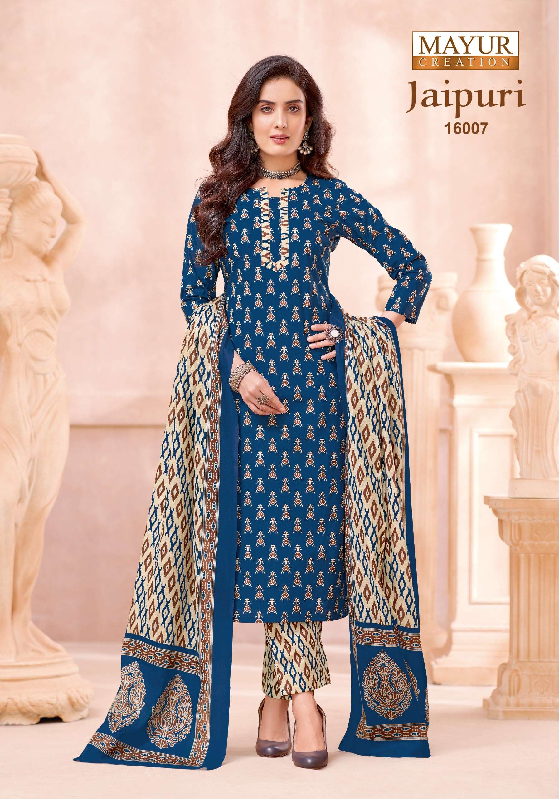 MAYUR CREATION JAIPURI VOL 16COTTON PRINTED LADIES SALWAR SUIT