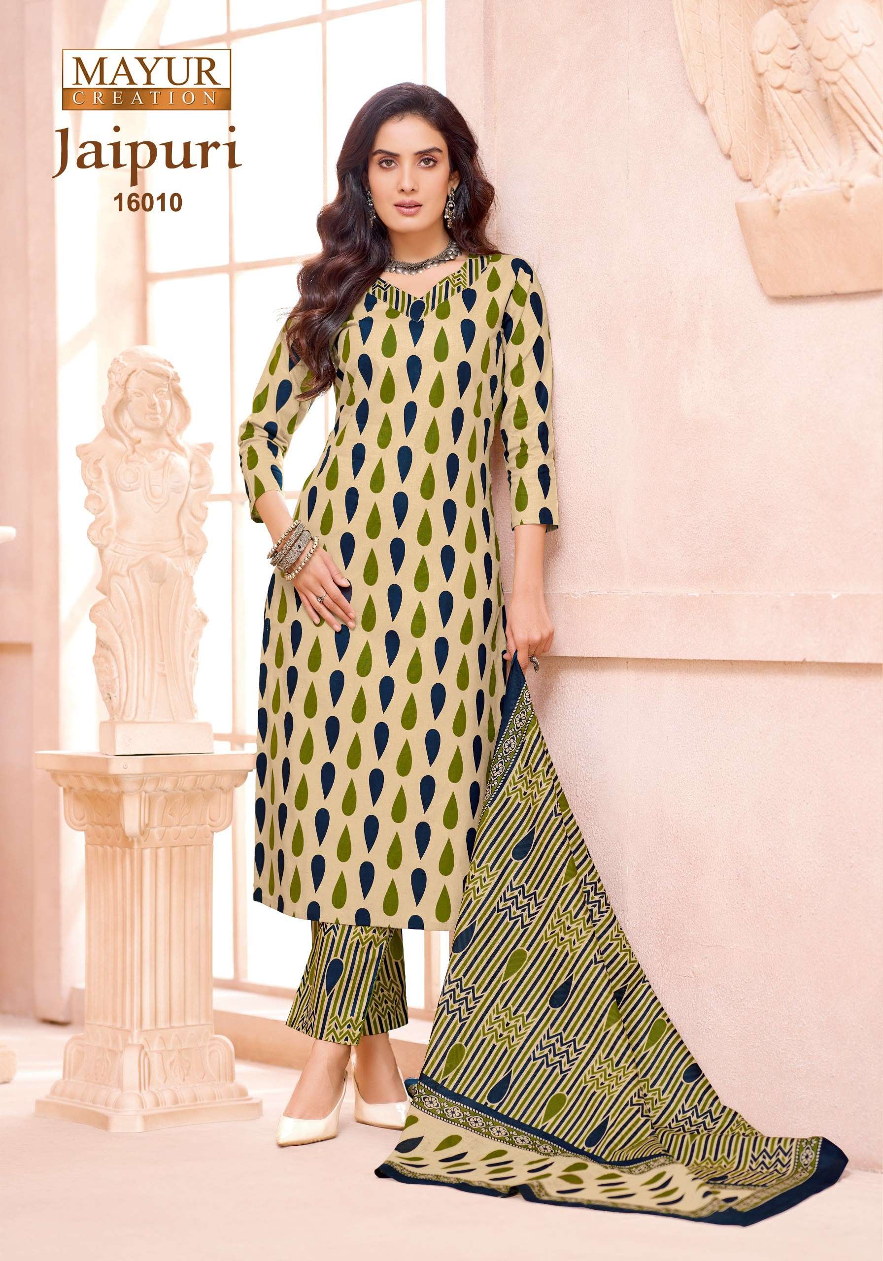 MAYUR CREATION JAIPURI VOL 16COTTON PRINTED LADIES SALWAR SUIT