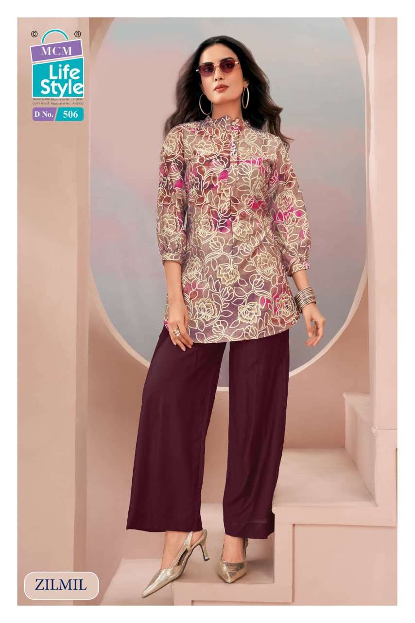MCM LIFESTYLE RIMJIM COTTON PRINT FANCY WEAR LADIES TOPS 