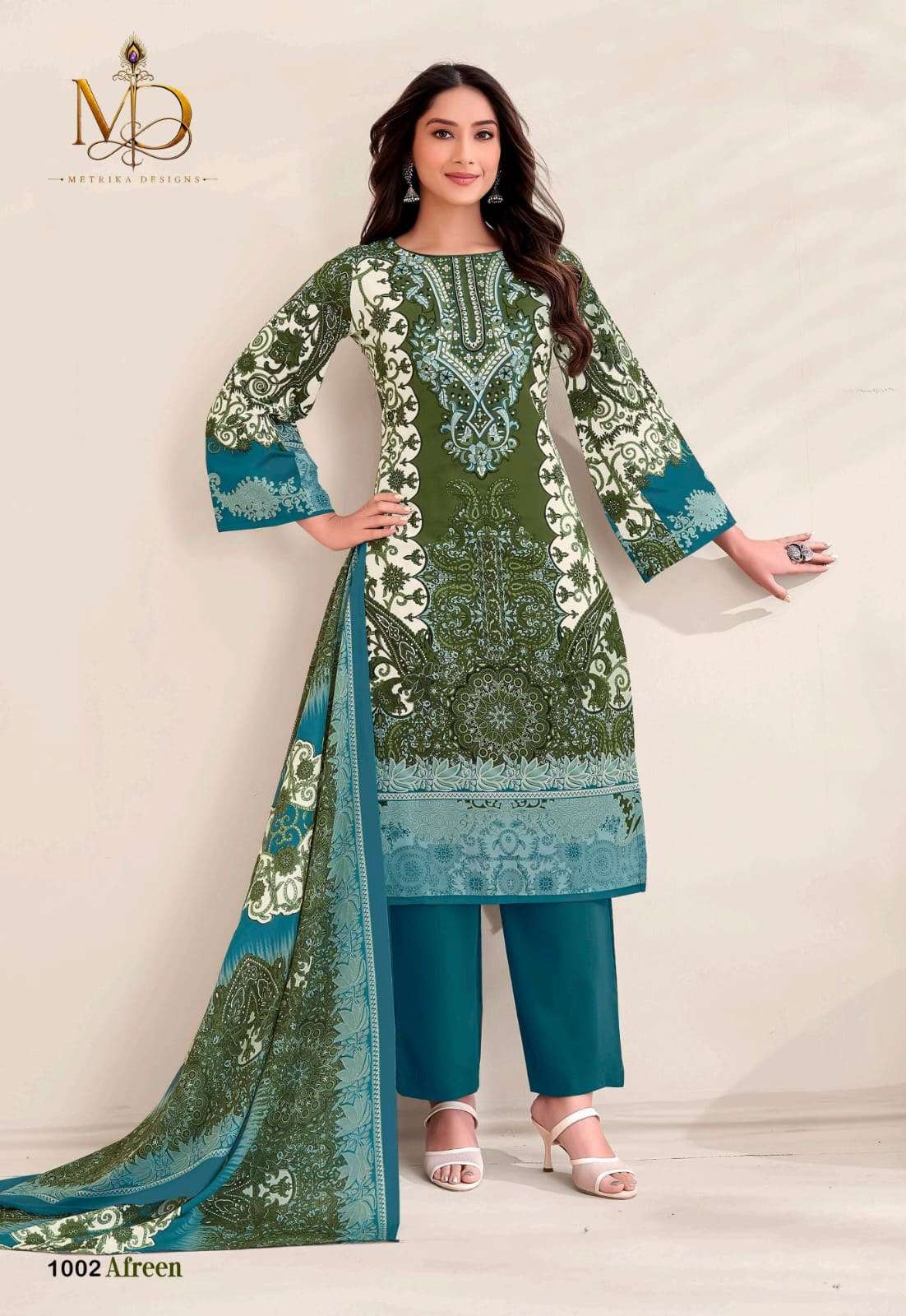 METRIKA DESIGNS AFREEN VOL 1 COTTON DIGITAL STYLE PRINT SALWAR SUIT