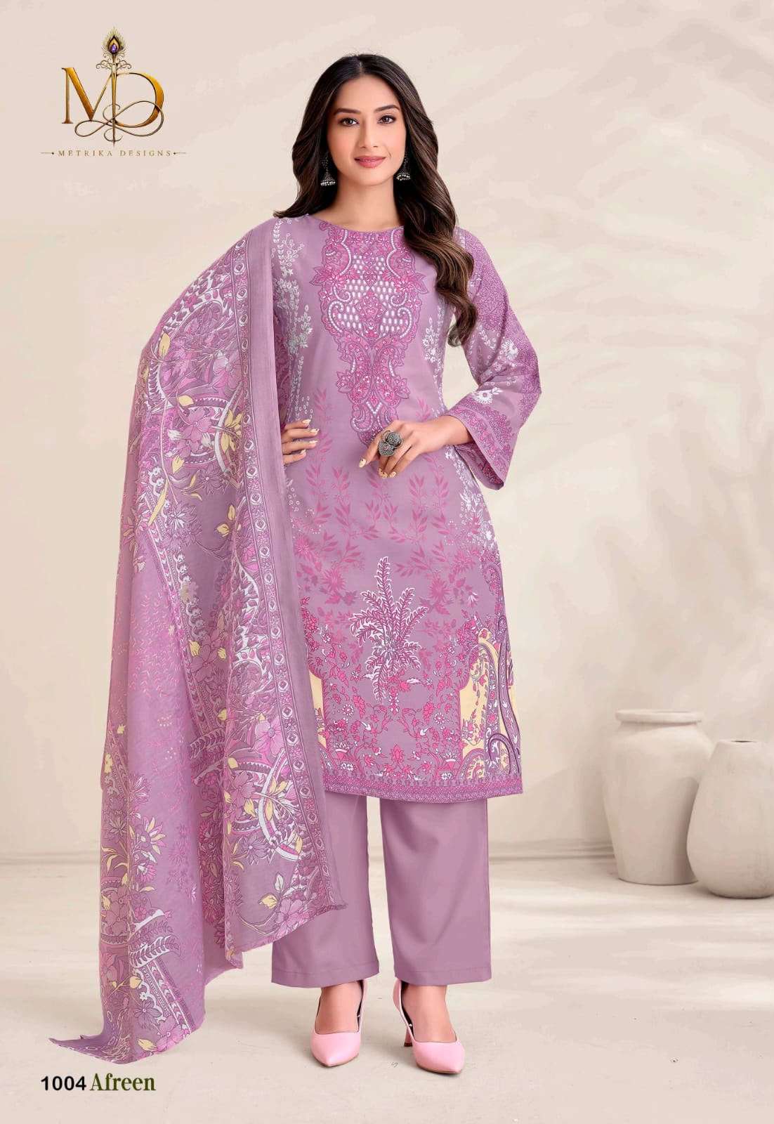 METRIKA DESIGNS AFREEN VOL 1 COTTON DIGITAL STYLE PRINT SALWAR SUIT