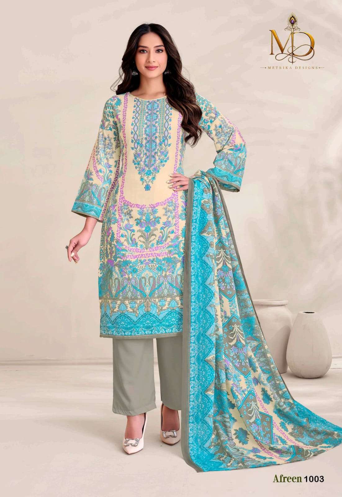METRIKA DESIGNS AFREEN VOL 1 COTTON DIGITAL STYLE PRINT SALWAR SUIT