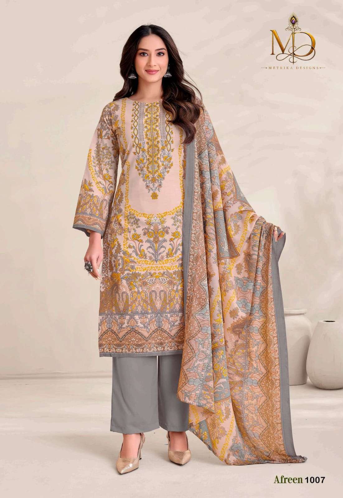 METRIKA DESIGNS AFREEN VOL 1 COTTON DIGITAL STYLE PRINT SALWAR SUIT