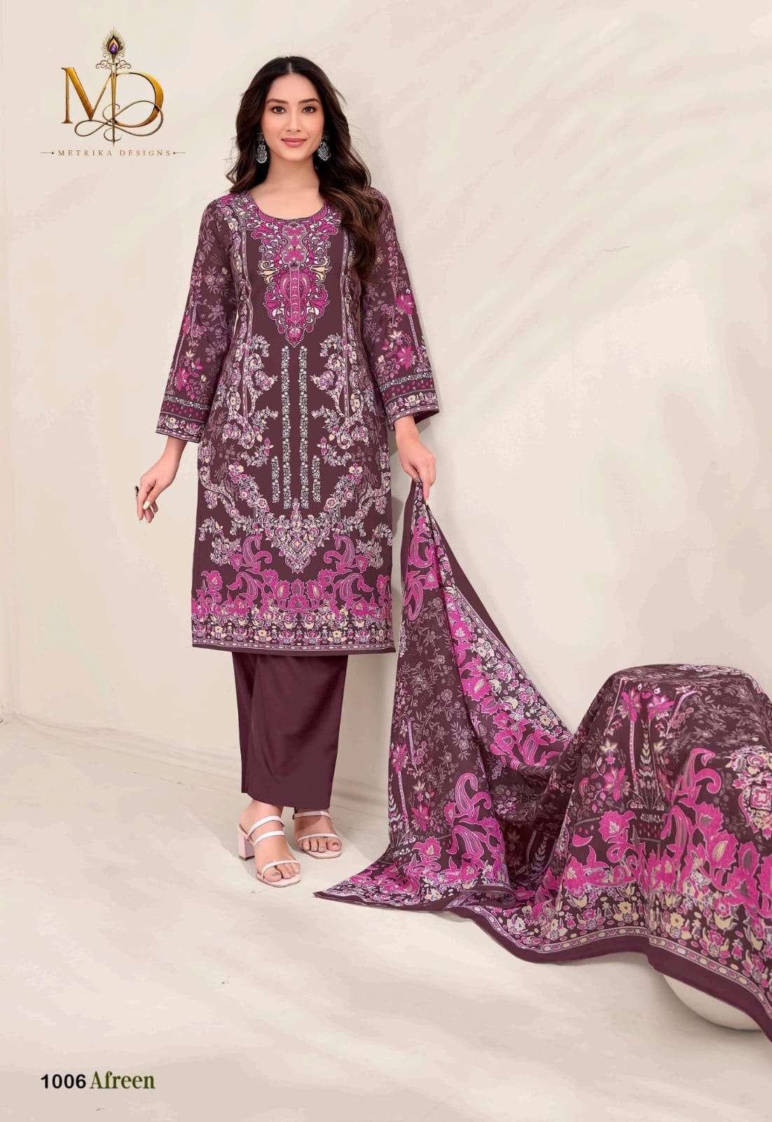 METRIKA DESIGNS AFREEN VOL 1 COTTON DIGITAL STYLE PRINT SALWAR SUIT