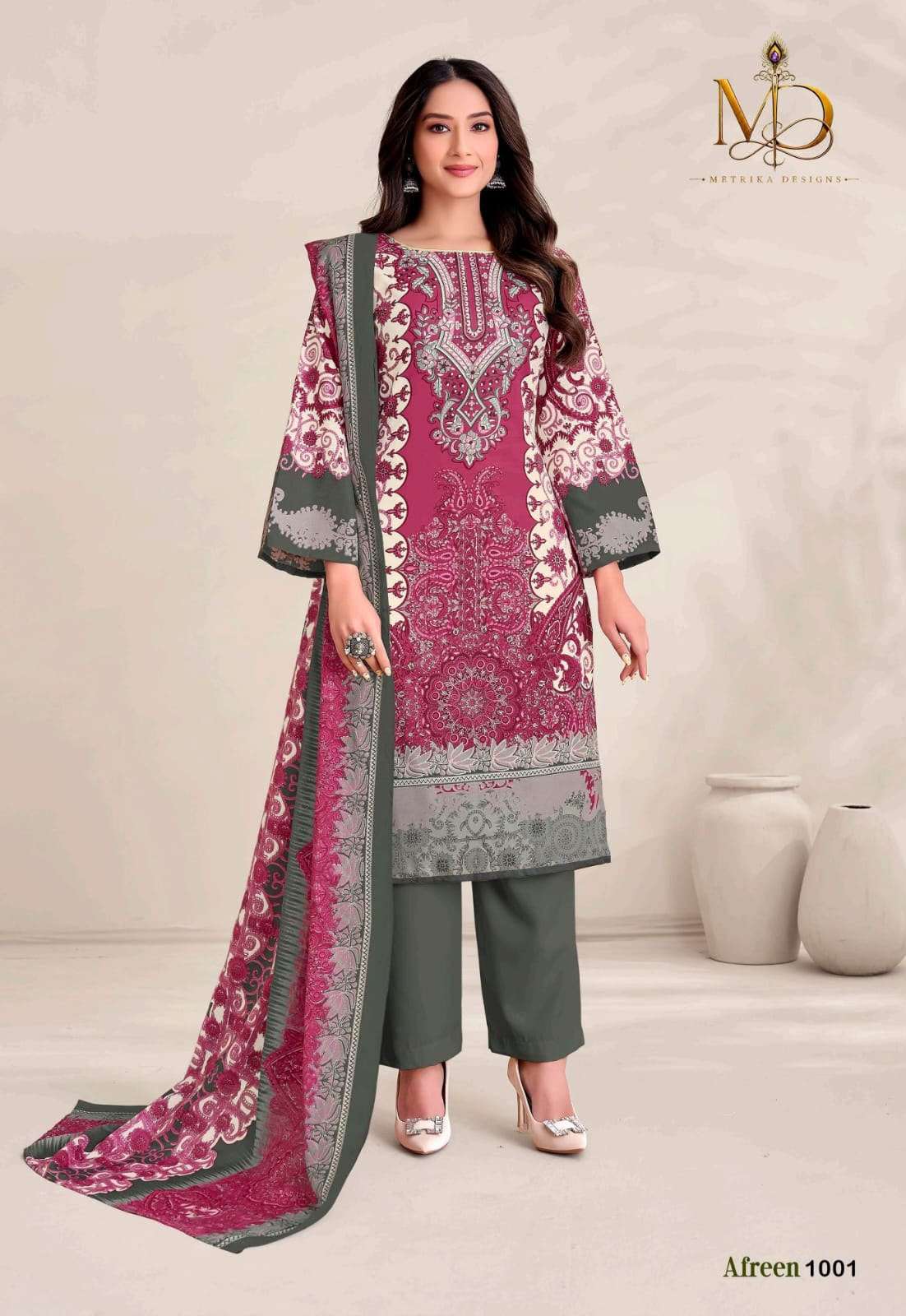 METRIKA DESIGNS AFREEN VOL 1 COTTON DIGITAL STYLE PRINT SALWAR SUIT