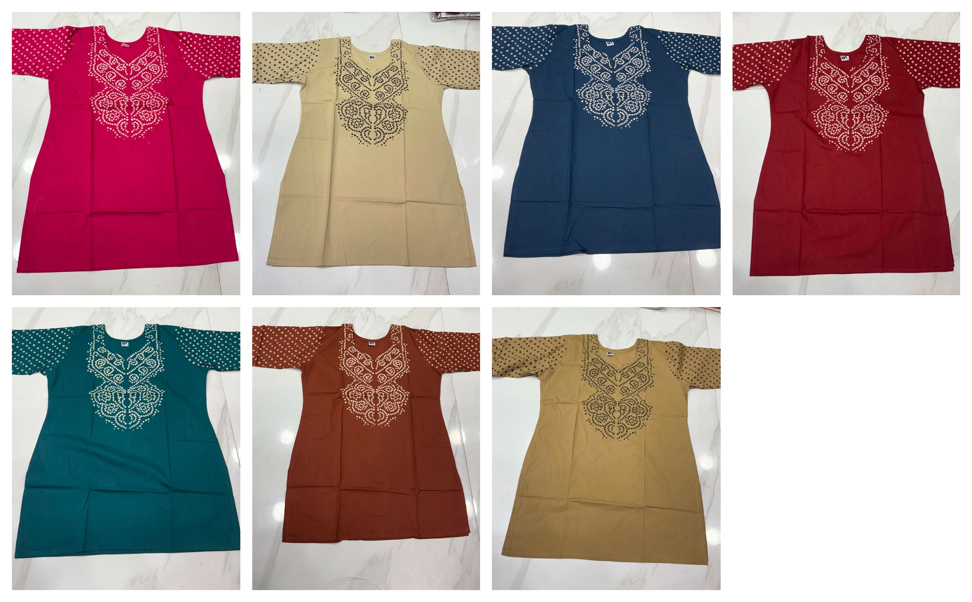 MF SHORT TOP COLLECTION COTTON FANCY PRINTED LADIES SHORT KURTI