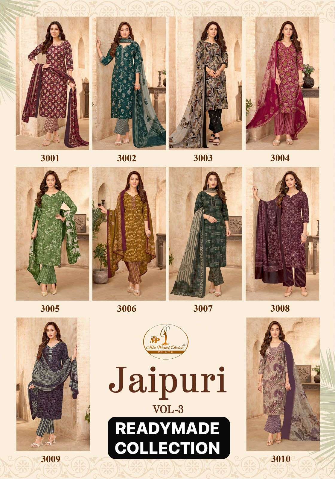 MISS WORLD CHOICE JAIPURI VOL 3 READY MADE COLLECTION 