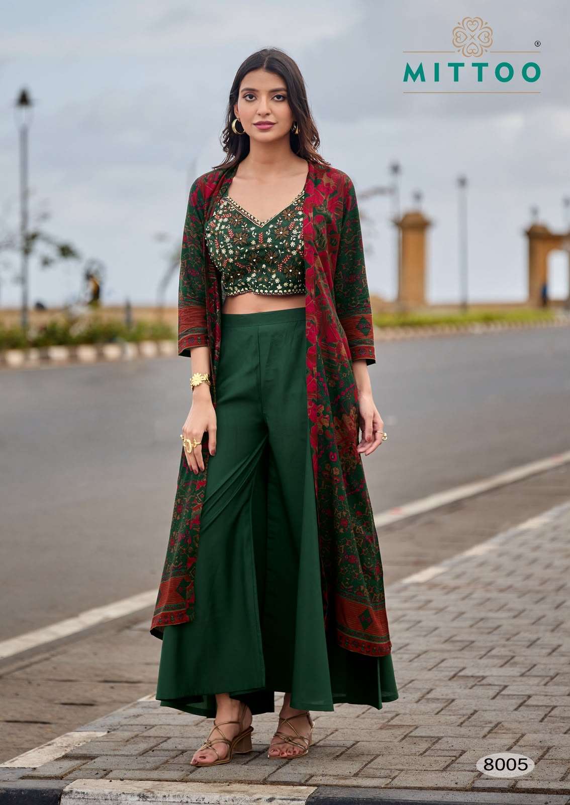 MITTOO ZUBEDA VOL 2 SILK BEAUTIFUL DESIGNER LOOK INDO WESTERN STYLE DRESS 