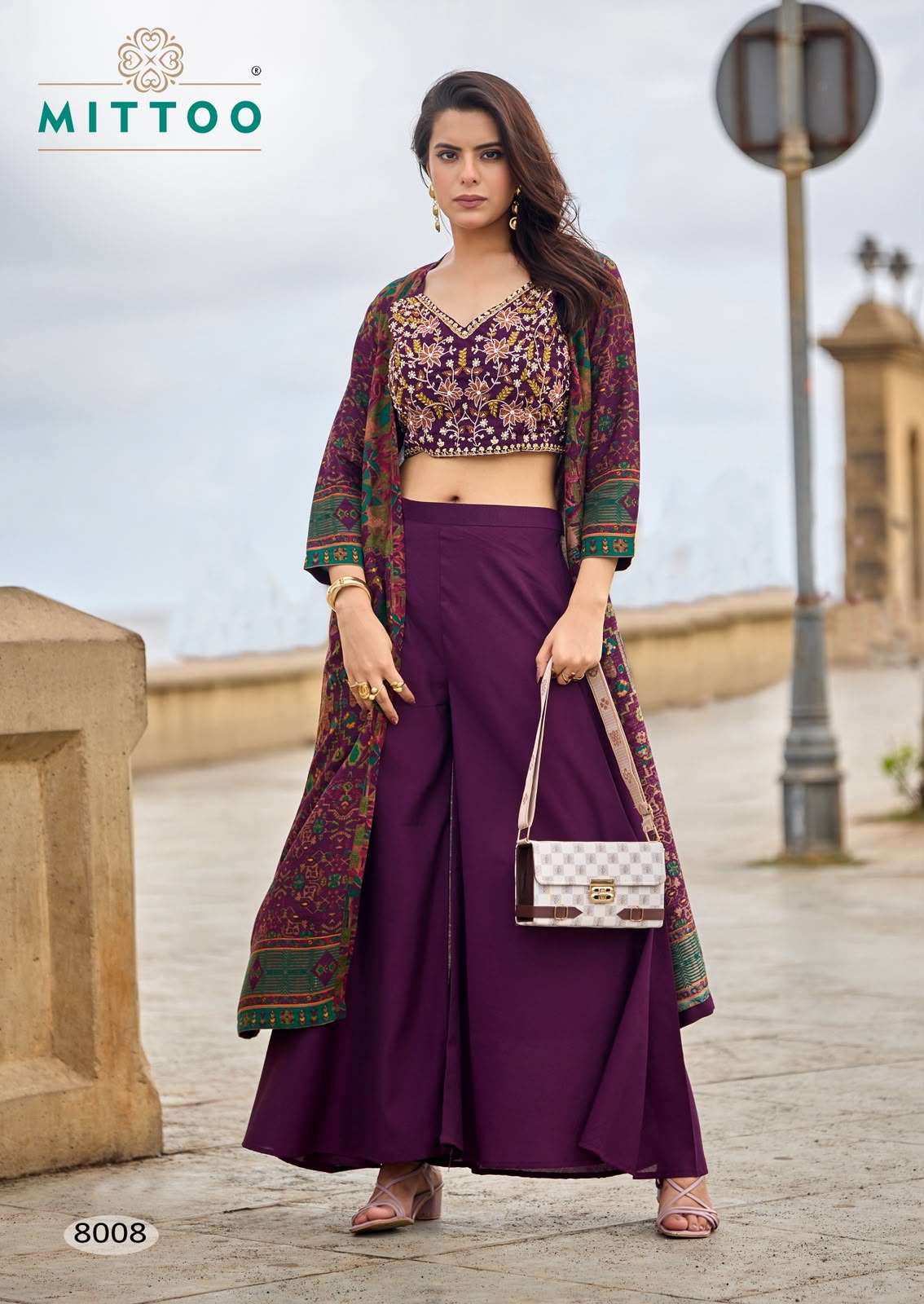 MITTOO ZUBEDA VOL 2 SILK BEAUTIFUL DESIGNER LOOK INDO WESTERN STYLE DRESS 