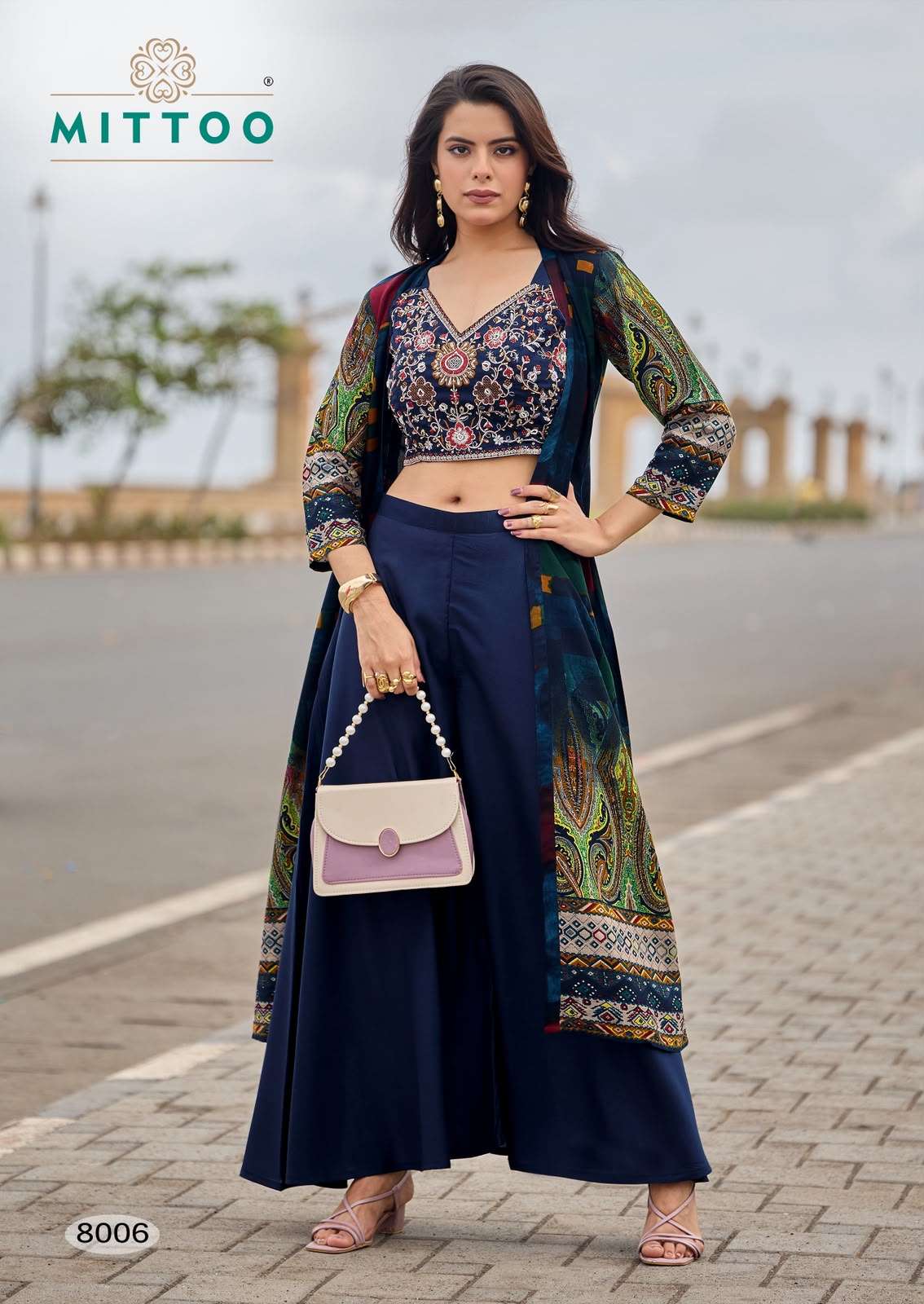 MITTOO ZUBEDA VOL 2 SILK BEAUTIFUL DESIGNER LOOK INDO WESTERN STYLE DRESS 