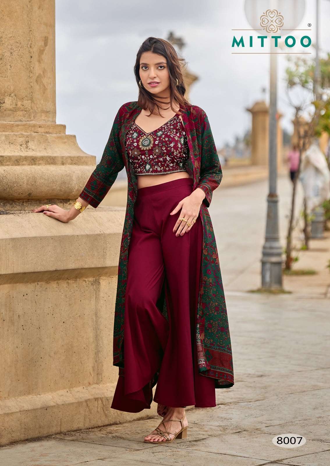 MITTOO ZUBEDA VOL 2 SILK BEAUTIFUL DESIGNER LOOK INDO WESTERN STYLE DRESS 