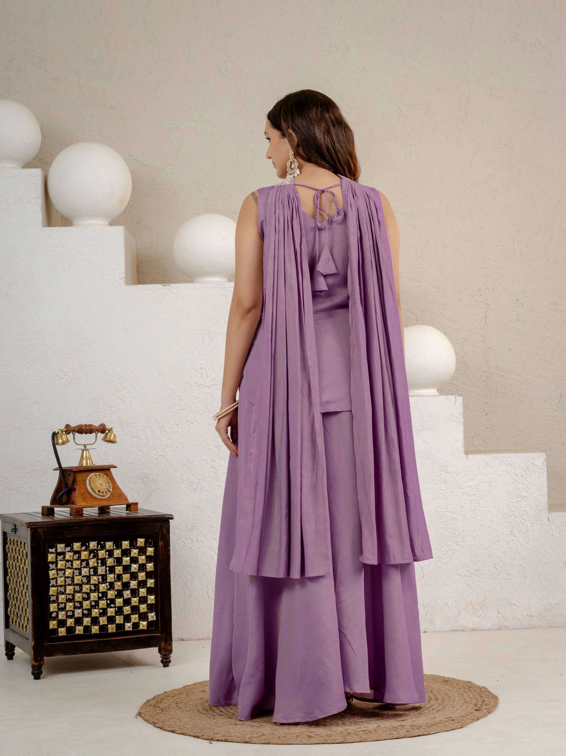 ND 5071 SILK BEAUTIFUL DESIGNER LOOK PARTY WEAR LADIES SUIT