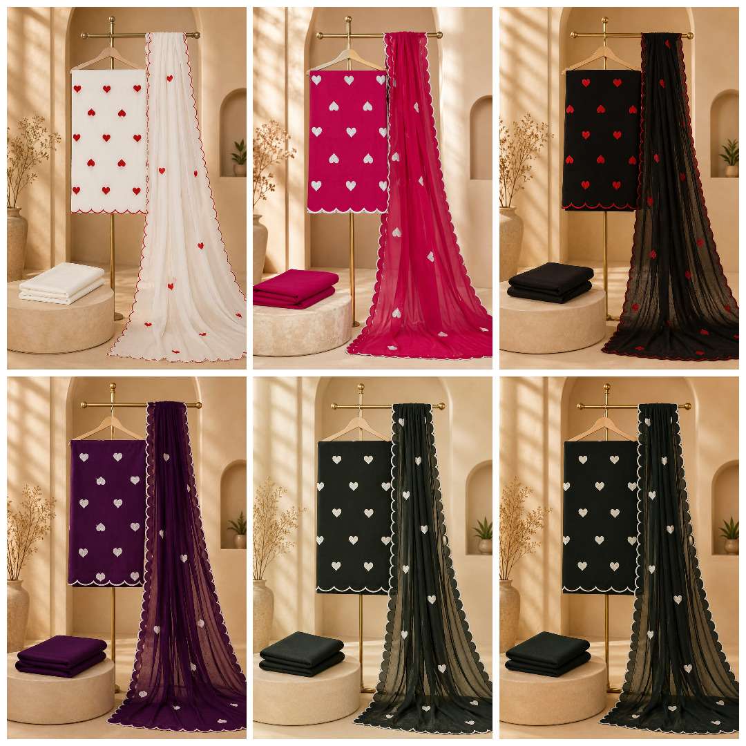 NEMINATH ENTERPRISE HEART WORK COLLECTION RAYON FANCY WORKS SUIT