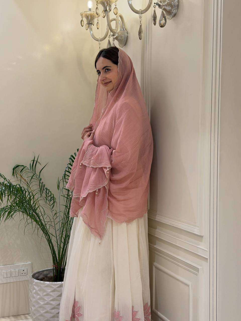 NSR 911 FOR GEORGETTE BEAUTIFUL DESIGNER LOOK LOOK GOWN BOTTOM AND DUPATTA SET 
