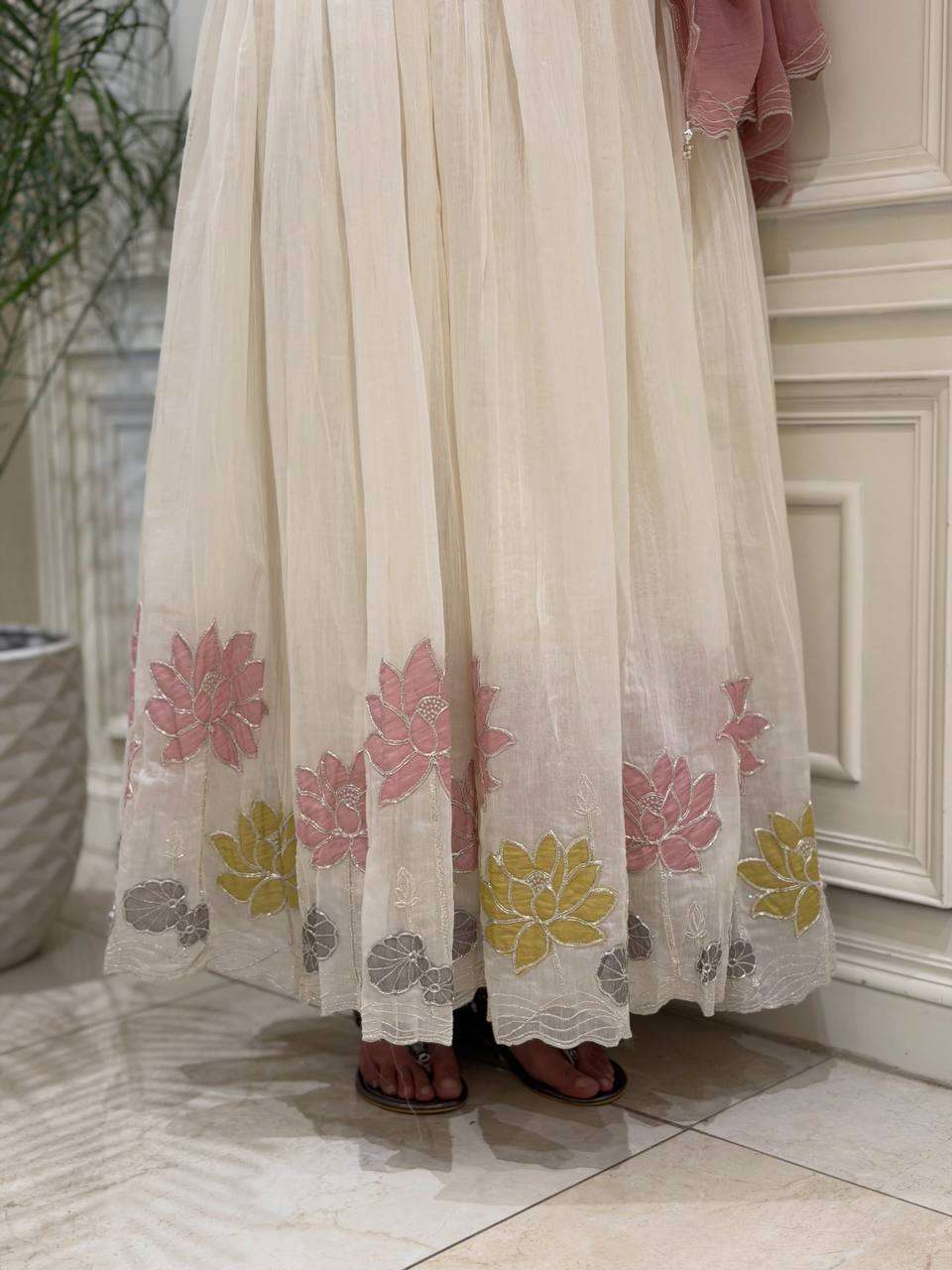 NSR 911 FOR GEORGETTE BEAUTIFUL DESIGNER LOOK LOOK GOWN BOTTOM AND DUPATTA SET 