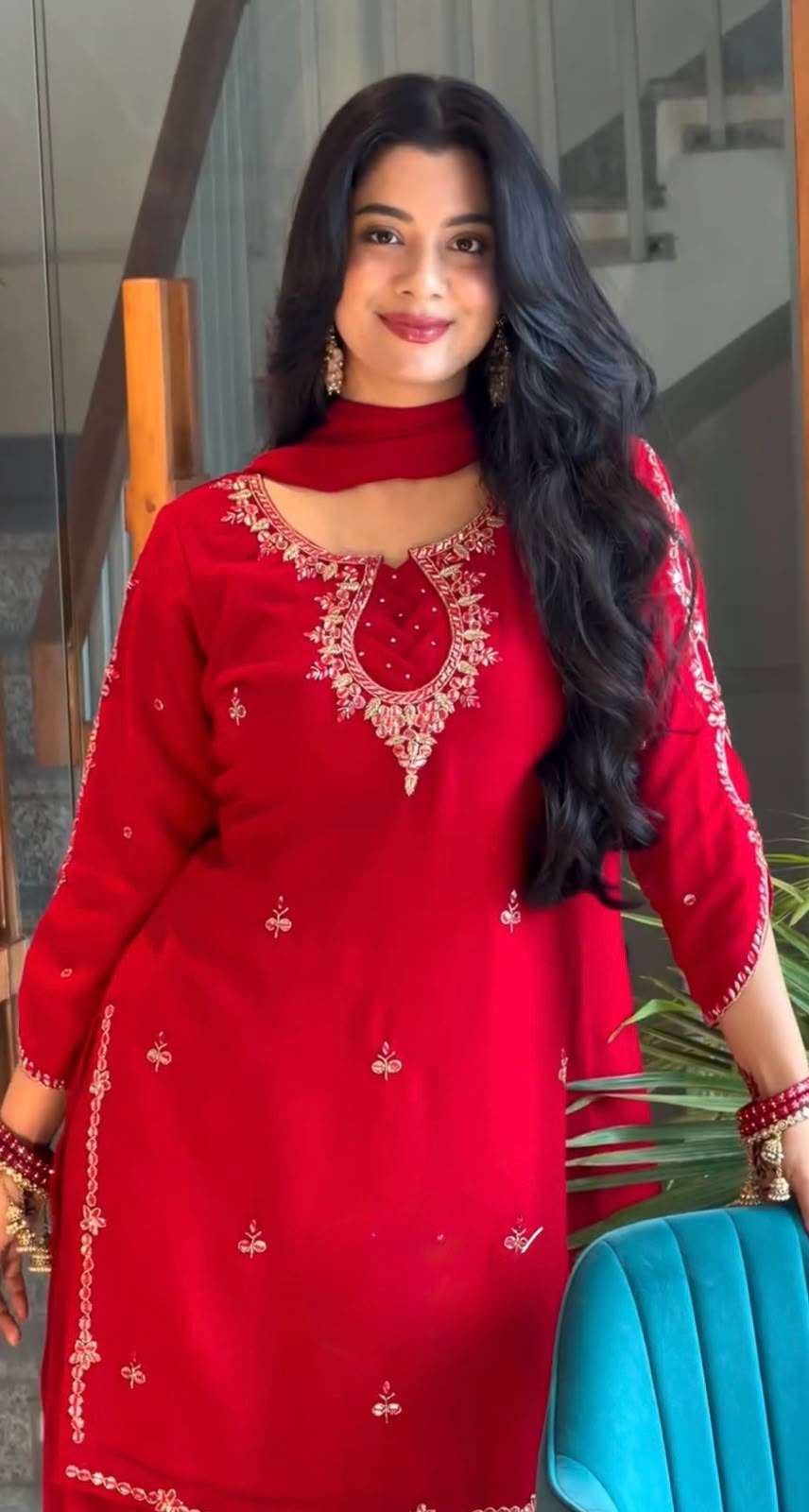 PD 1168 FOR GEORGETTE PREETY LOOK DESIGNER LADIES FUNCTION WEAR SUIT