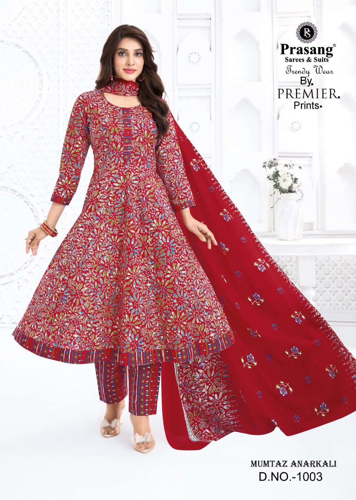 PRASANG SAREES AND SUITS MUMTAZ ANARKALI VOL 1 COTTON PRINTED READY MADE LADIES SUIT