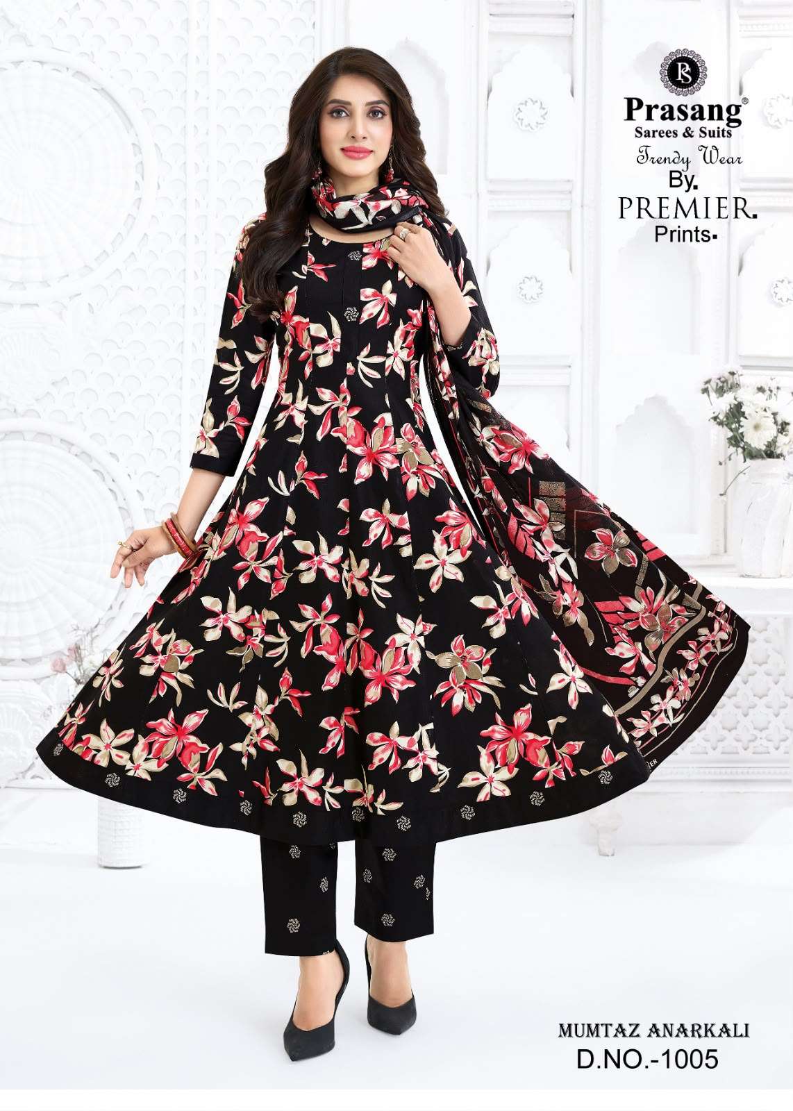 PRASANG SAREES AND SUITS MUMTAZ ANARKALI VOL 1 COTTON PRINTED READY MADE LADIES SUIT