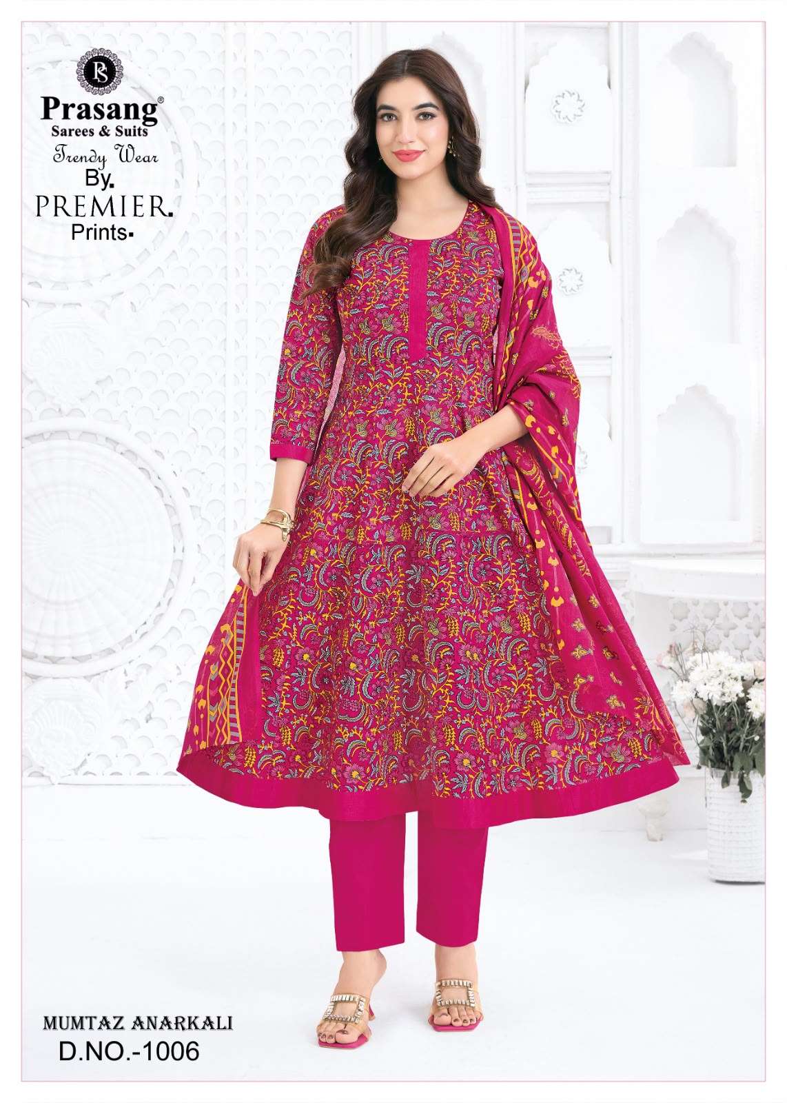 PRASANG SAREES AND SUITS MUMTAZ ANARKALI VOL 1 COTTON PRINTED READY MADE LADIES SUIT