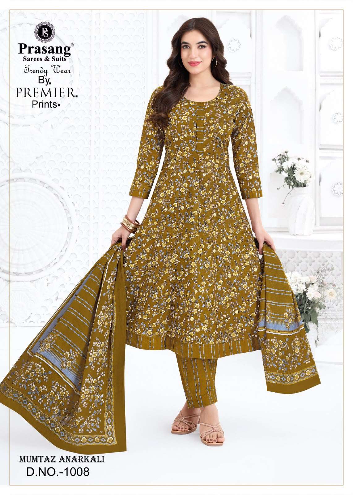 PRASANG SAREES AND SUITS MUMTAZ ANARKALI VOL 1 COTTON PRINTED READY MADE LADIES SUIT