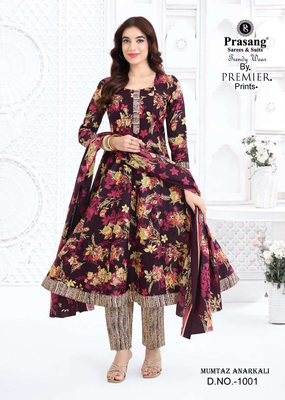 PRASANG SAREES AND SUITS MUMTAZ ANARKALI VOL 1 COTTON PRINTED READY MADE LADIES SUIT