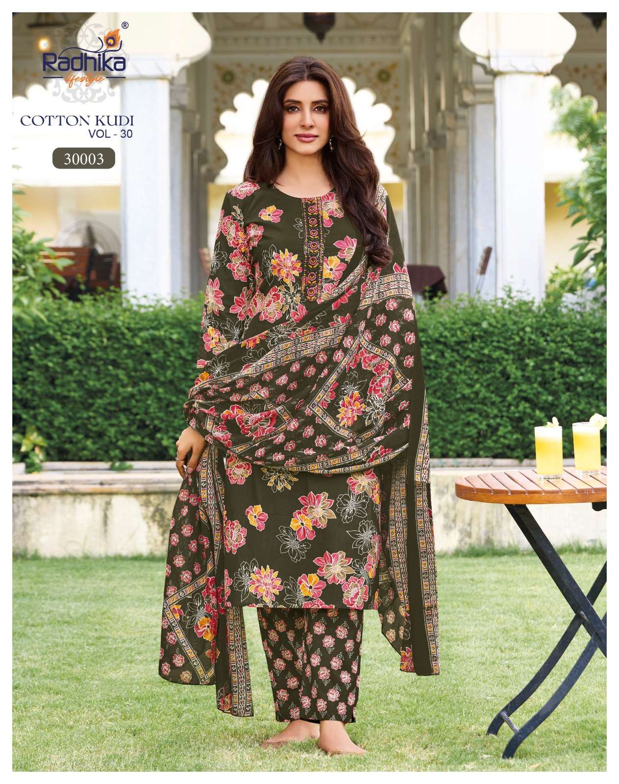 RADHIKA LIFESTYLE COTTON KUDI VOL 30 COTTON PRINTED KURTI WITH PANT& DUPPATTA SET