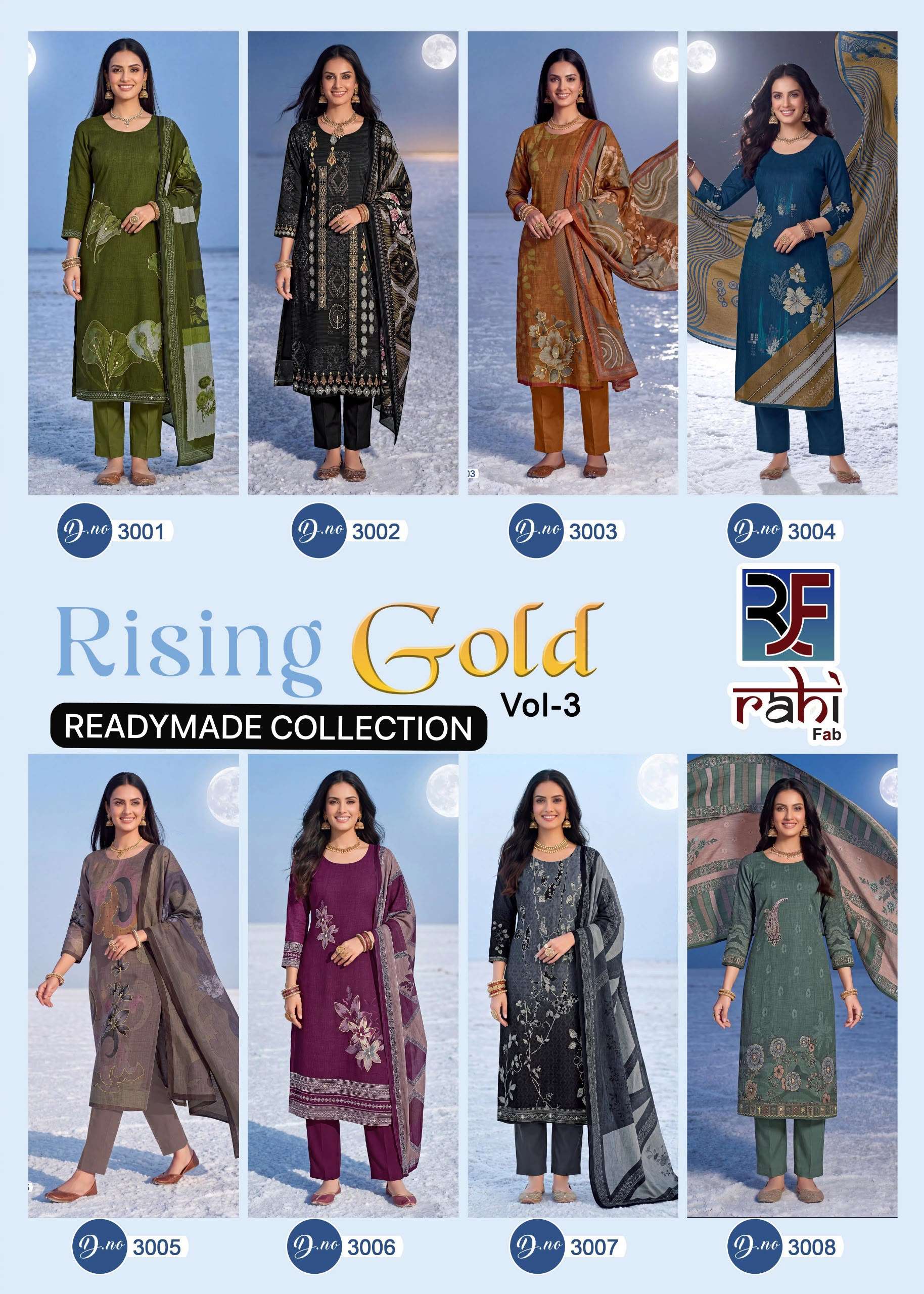 RAHI FAB RISING GOLD VOL 3 READY MADE COLLECTION 